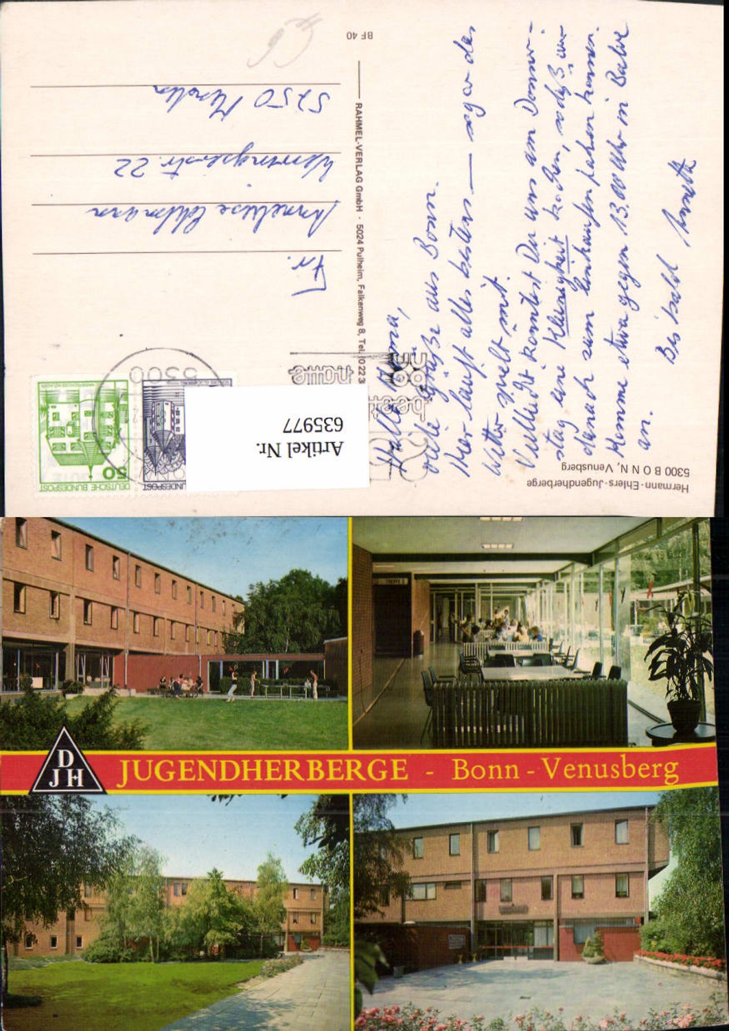 635977,Mehrbild Ak Bonn Venusberg Hermann-Ehlers-Jugendherberge