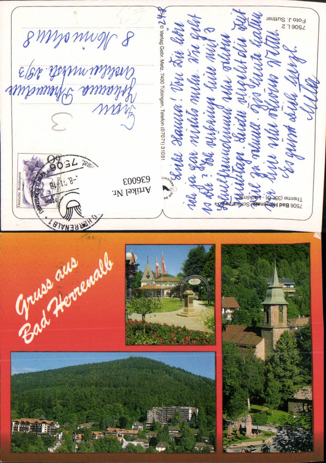 636003,Mehrbild Ak Bad Herrenalb Schwarzwald Therme