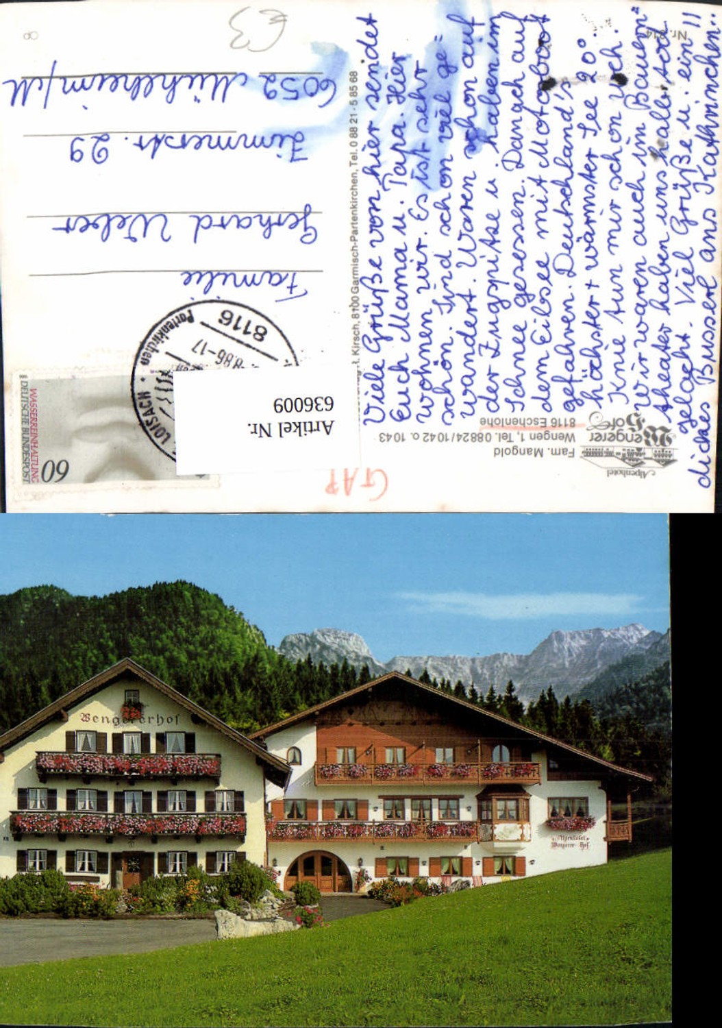 636009,Eschenlohe Alpenhotel Wengerer Hof