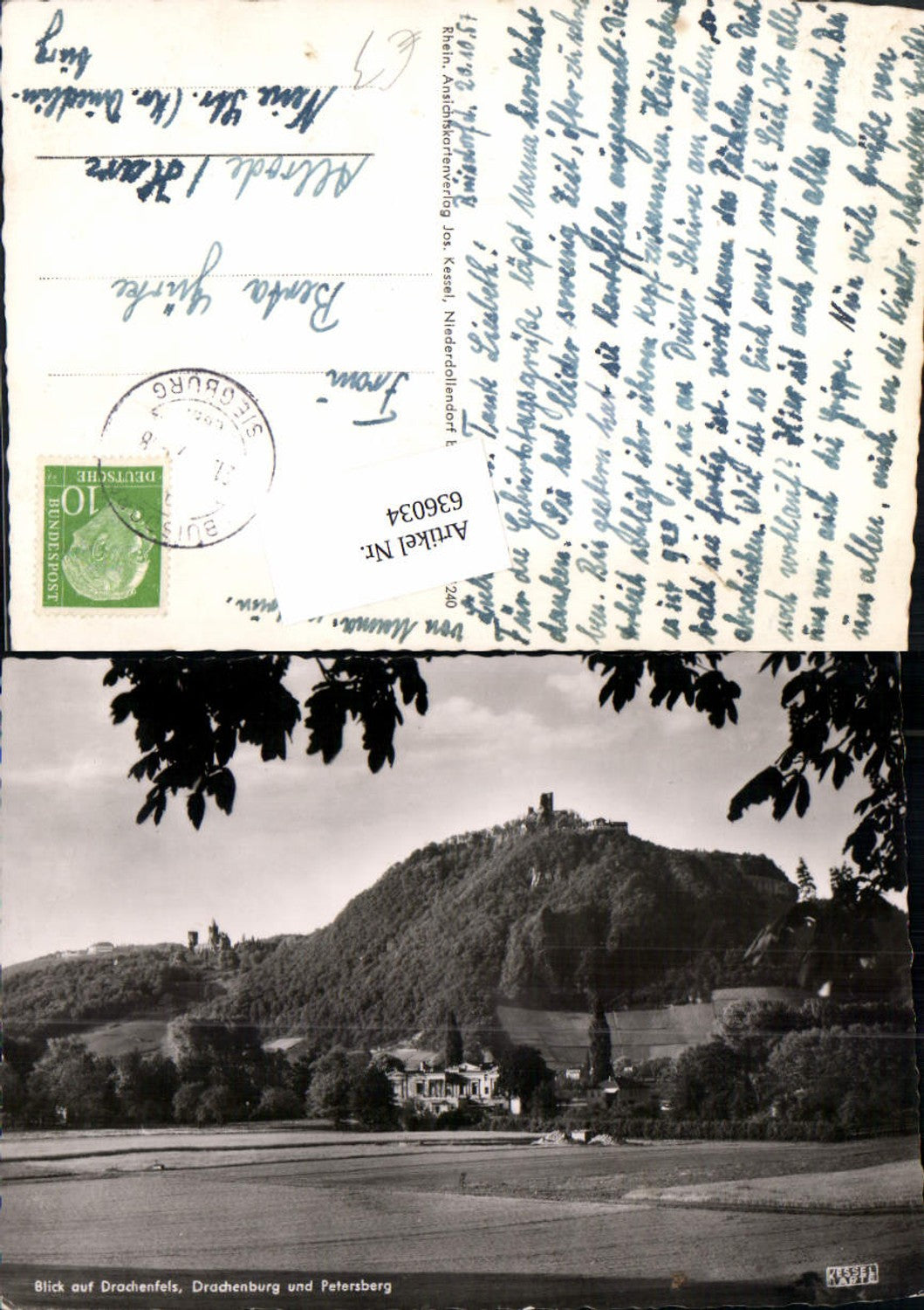 636034,Blick auf Drachenfels Drachenburg Petersburg Königswinter