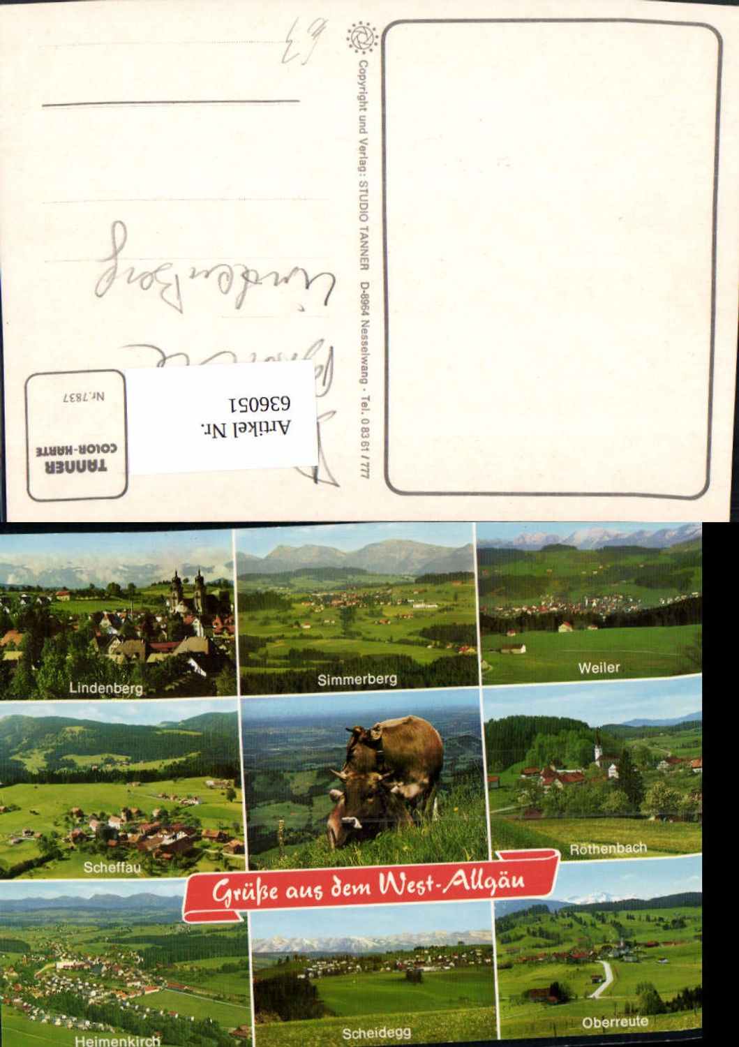 636051,Mehrbild Ak West-Allgäu Lindenberg Weiler Röthenbach