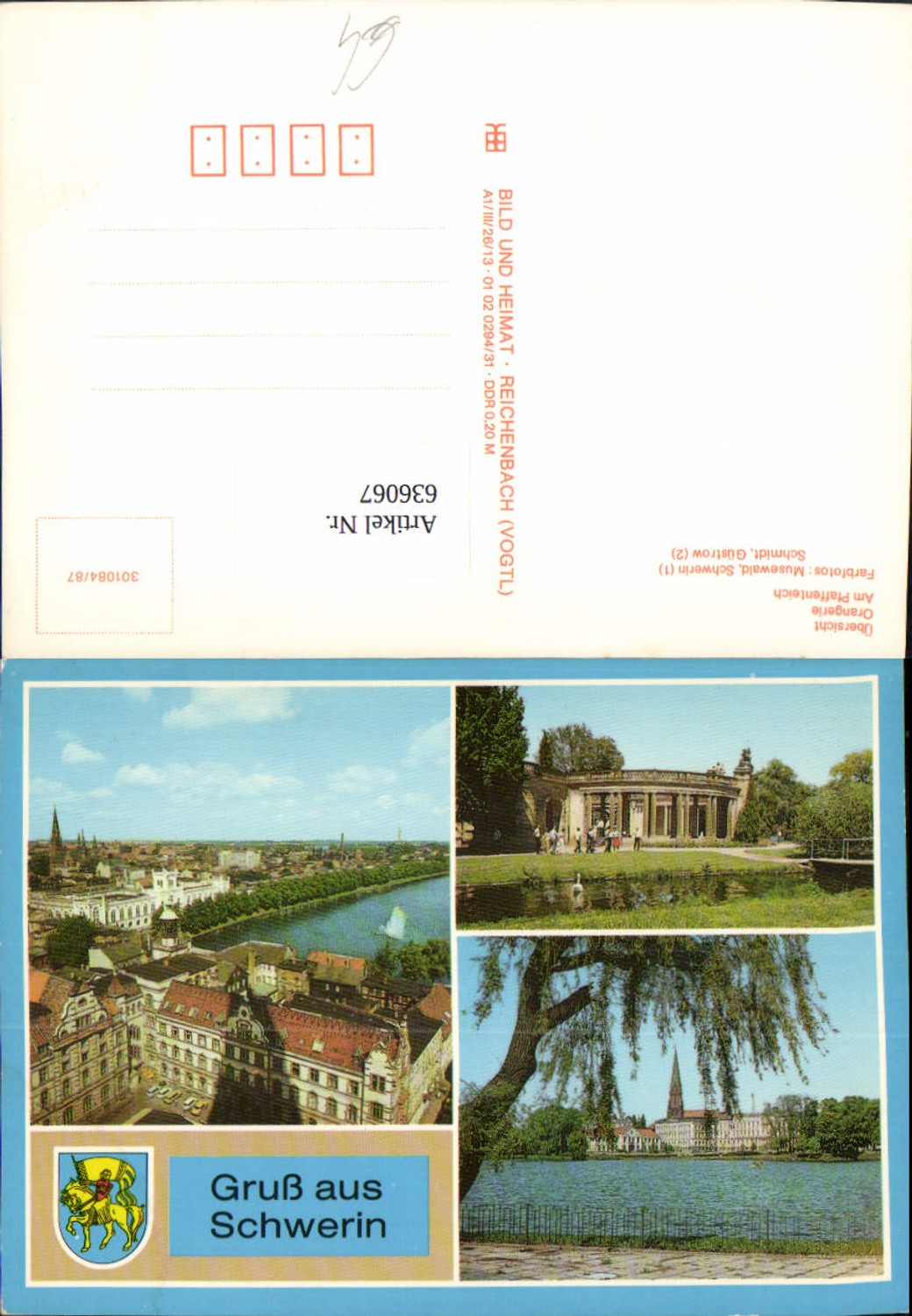 636067,Mehrbild Ak Schwerin Orangerie Am Pfaffenteich