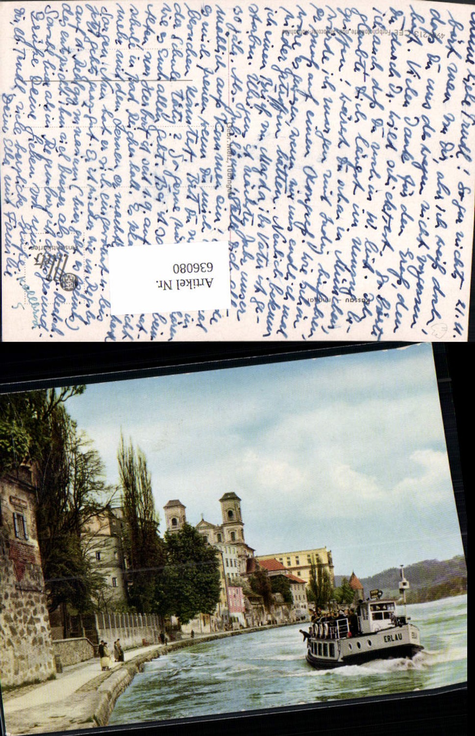 636080,Passau Innquai Schiff Dampfer Erlau