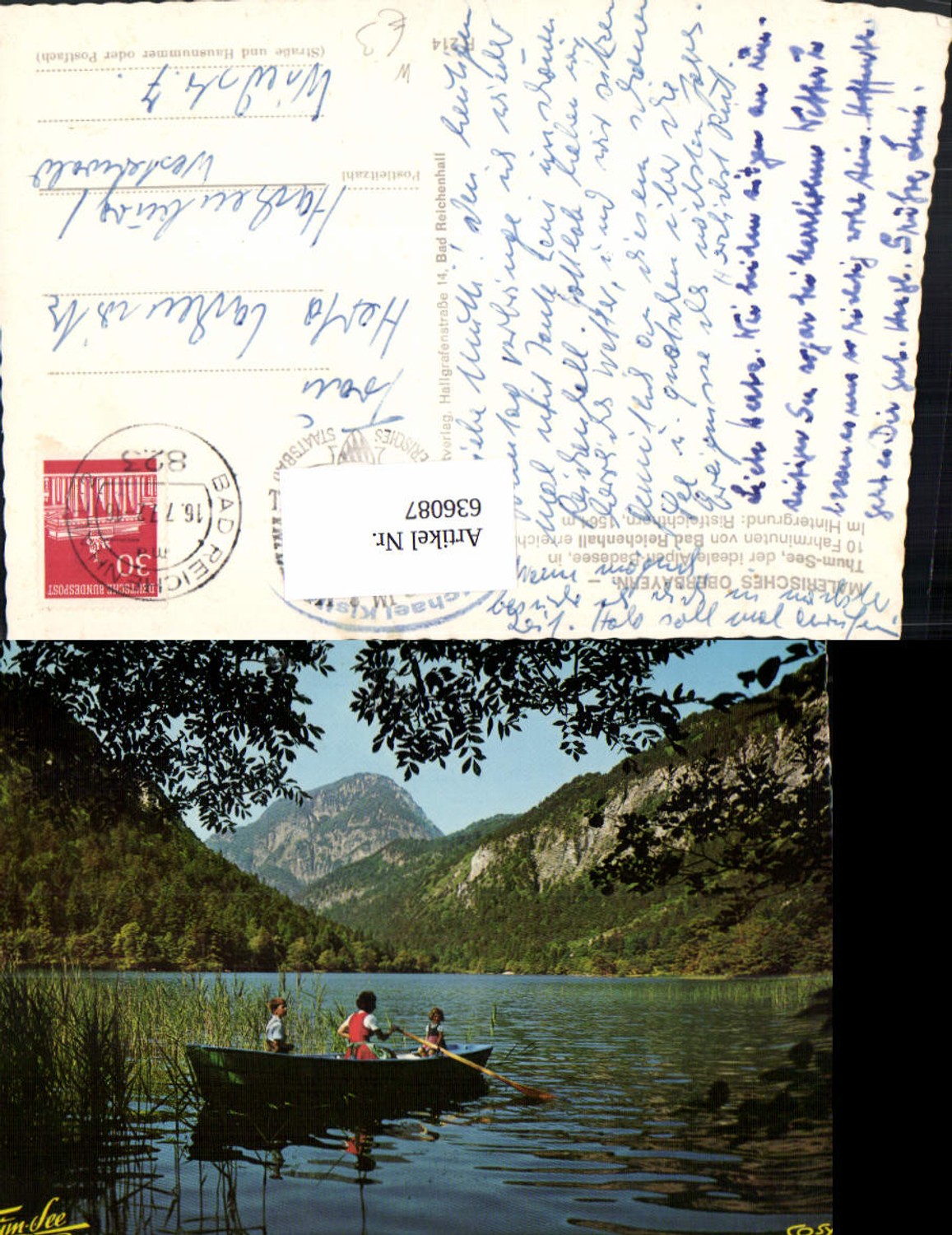 636087,Thum-See Thumsee Bad Reichenhall Ruderboot Boot