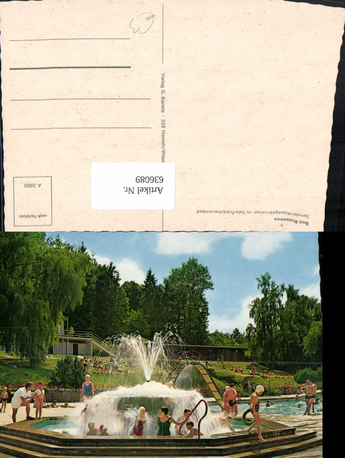636089,Bad Rappenau Brunnen i. Freibad Schwimmbad Sprudelbrunnen