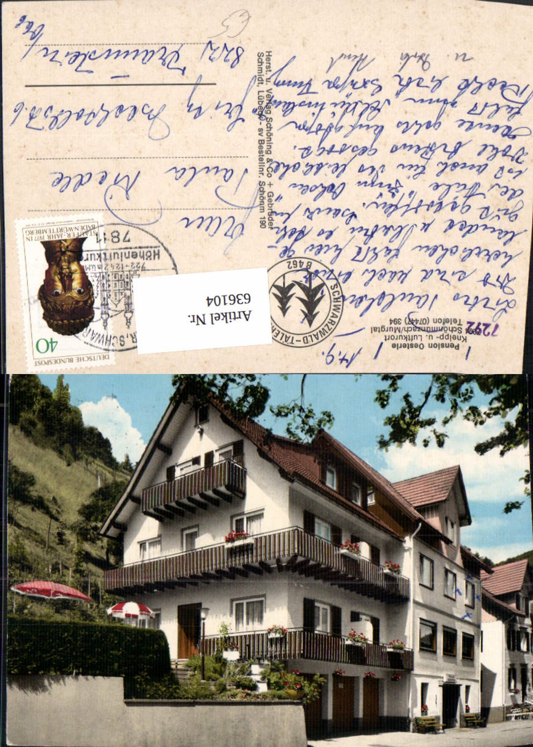 636104,Schönmünzach Baiersbronn Murgtal Pension Oesterle