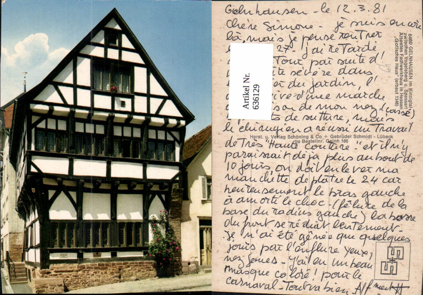 636129,Gelnhausen i. Kinzigtal Fachwerkhaus Gotisches Haus