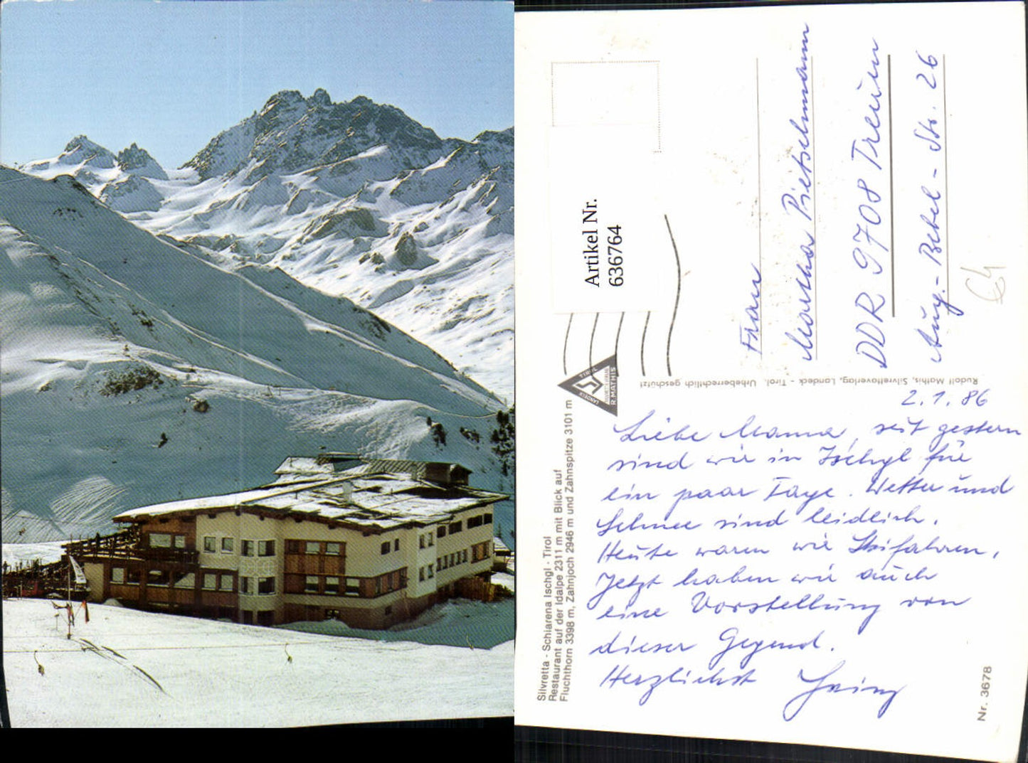Alte Ansichtskarte – Old Postcard