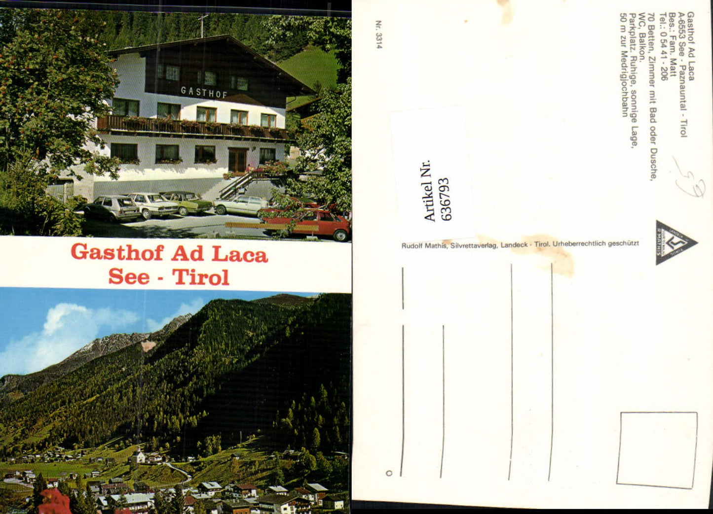 Alte Ansichtskarte – Old Postcard