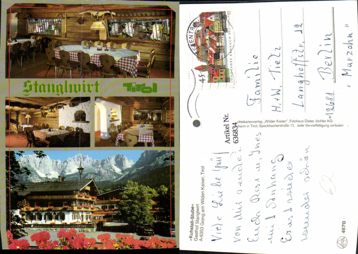 Alte Ansichtskarte – Old Postcard