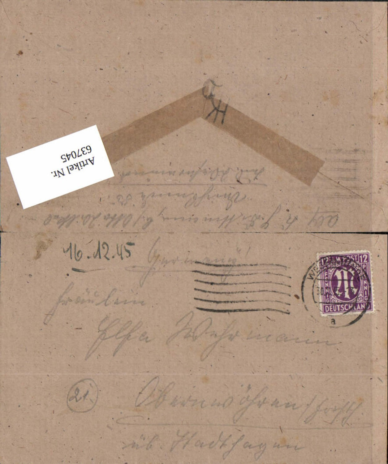 Alte Ansichtskarte – Old Postcard