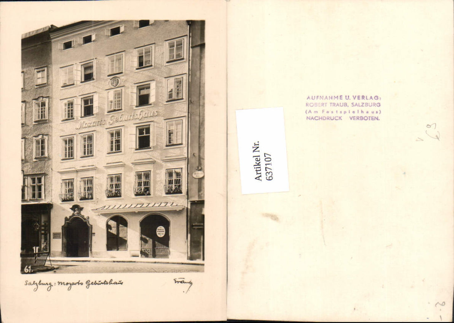 637107,Fotokunst Robert Traub Salzburg 61 Salzburg Mozarts Geburtshaus