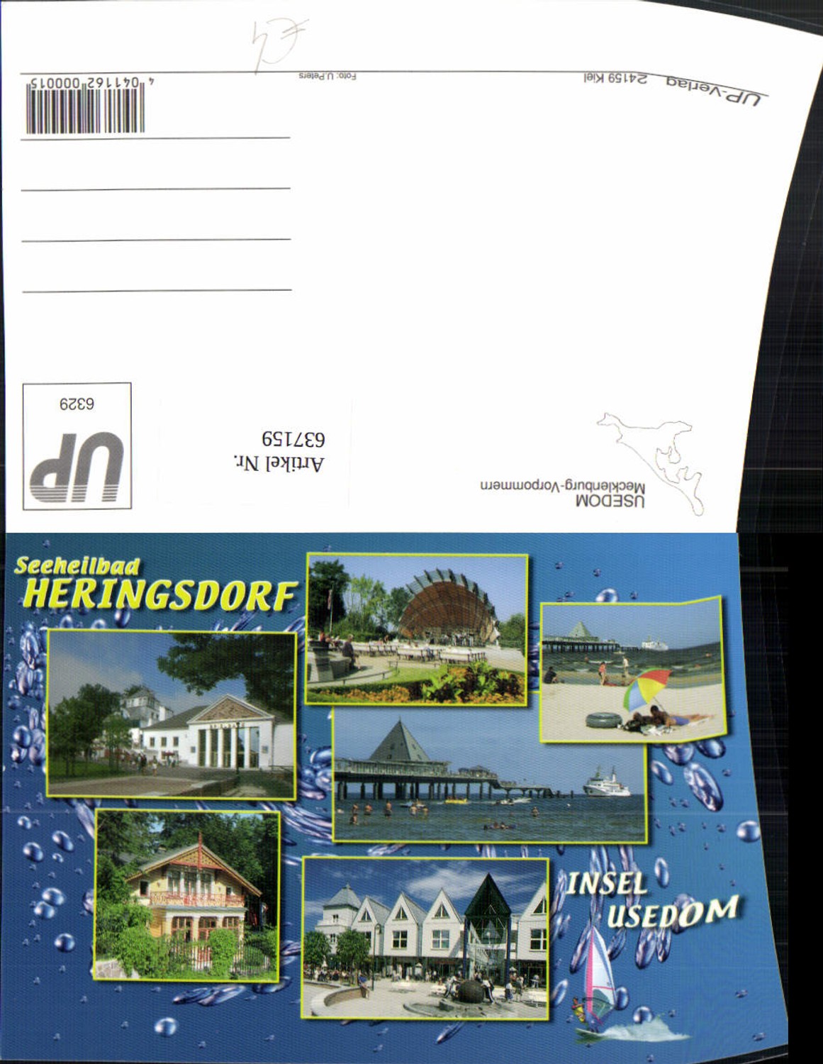 637159,Mehrbild Ak Usedom Heringsdorf Strandleben Schiff Dampfer