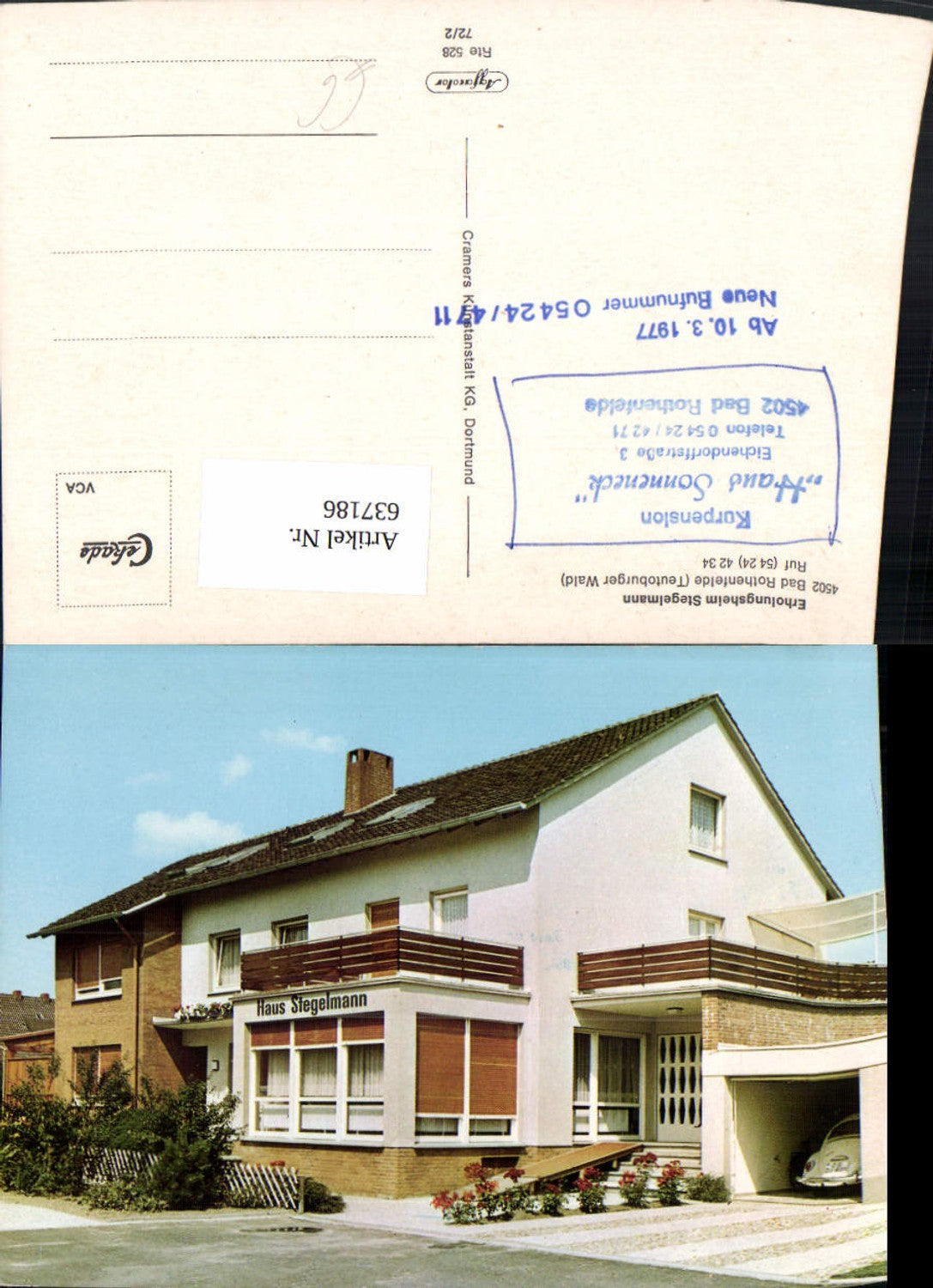 637186,Bad Rothenfelde Teutoburger Wald Erholungsheim Stegelmann