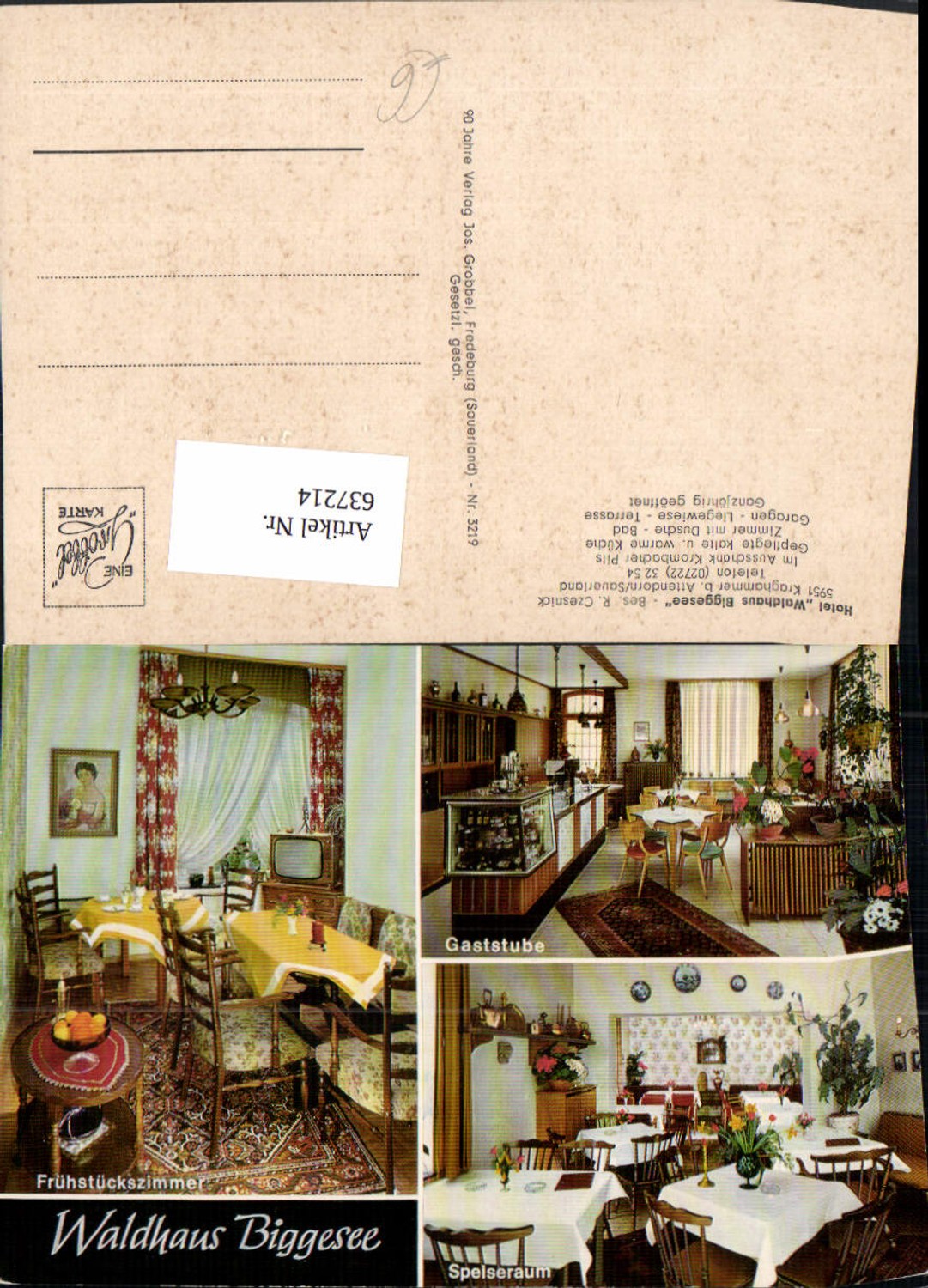 637214,Mehrbild Ak Kraghammer b. Attendorf Sauerland Hotel Waldhaus Biggesee