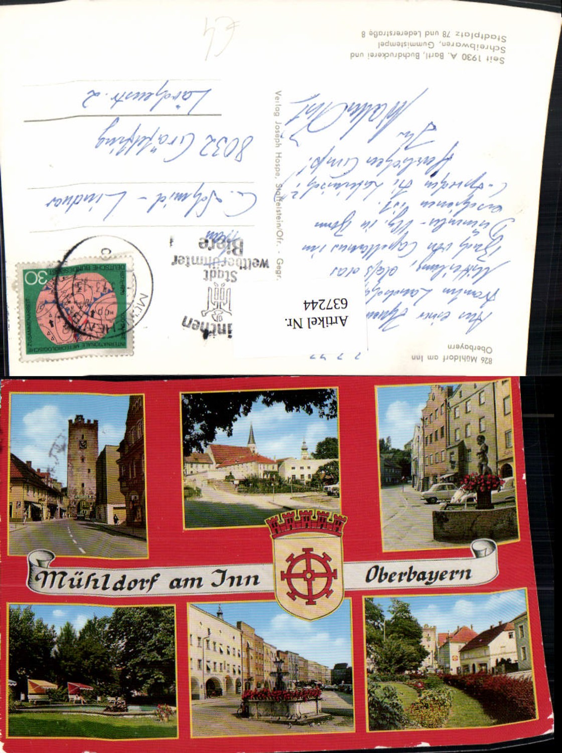 637244,Mehrbild Ak Mühldorf a. Inn Ansichten Brunnen