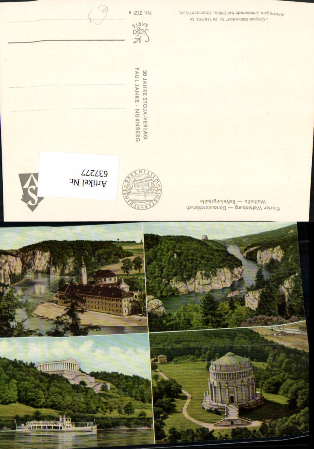 637277,Mehrbild Ak Kelheim Kloster Weltenburg Walhalla Befreiungshalle