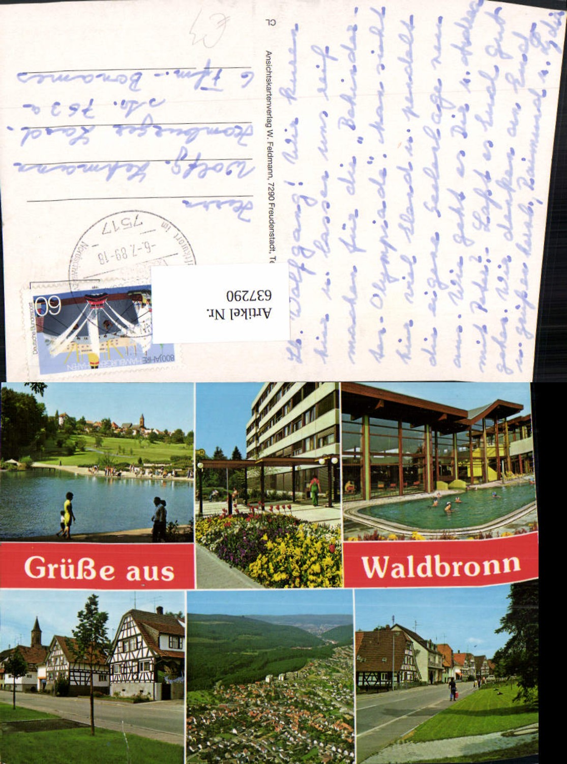 637290, Multi-image postcard of Waldbronn views