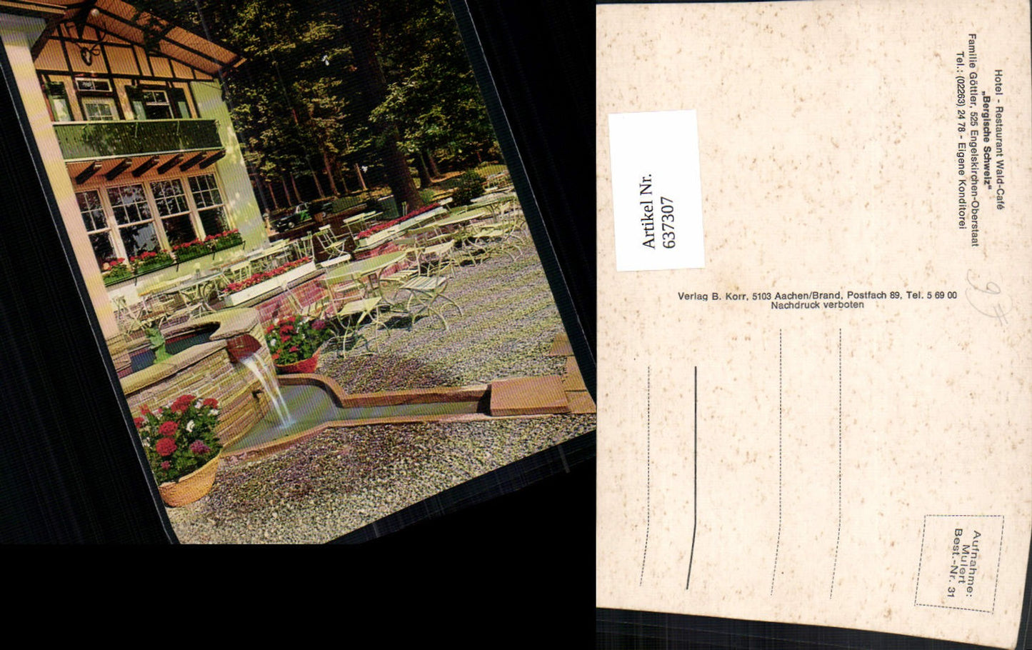 637307,Engelskirchen Oberstaat Hotel Restaurant Bergische Schweiz