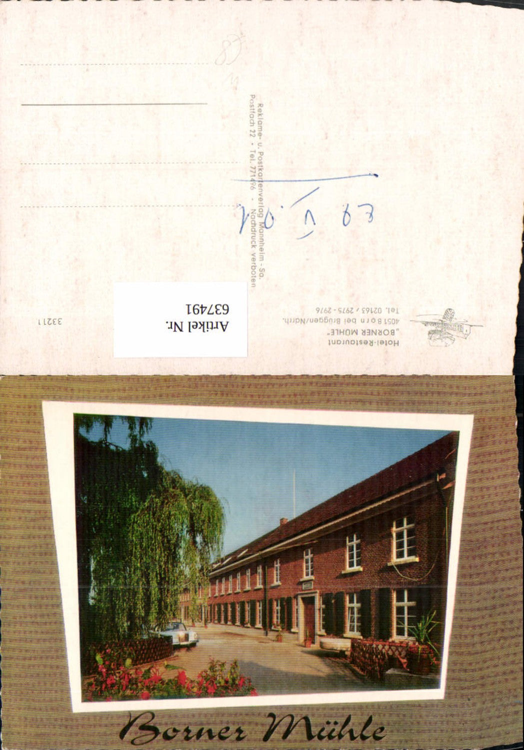 637491,Born Brüggen Hotel Restaurant Borner Mühle