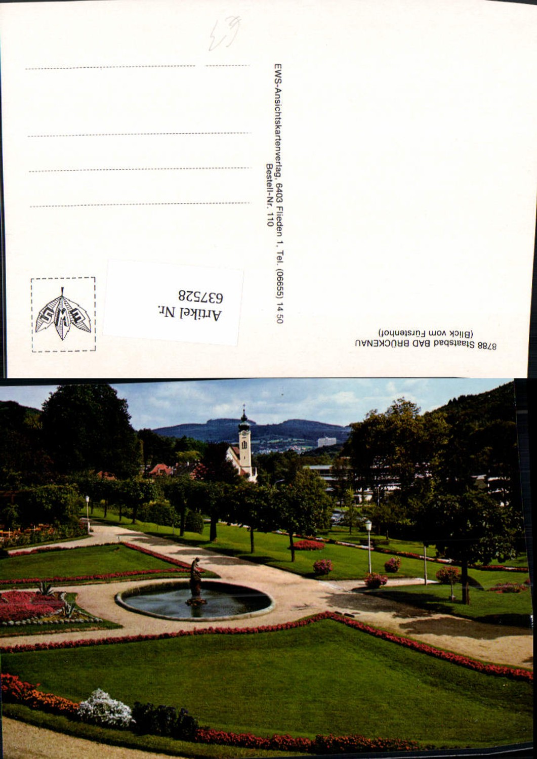 637528,Bad Brückenau Blick v. Fürstenhof