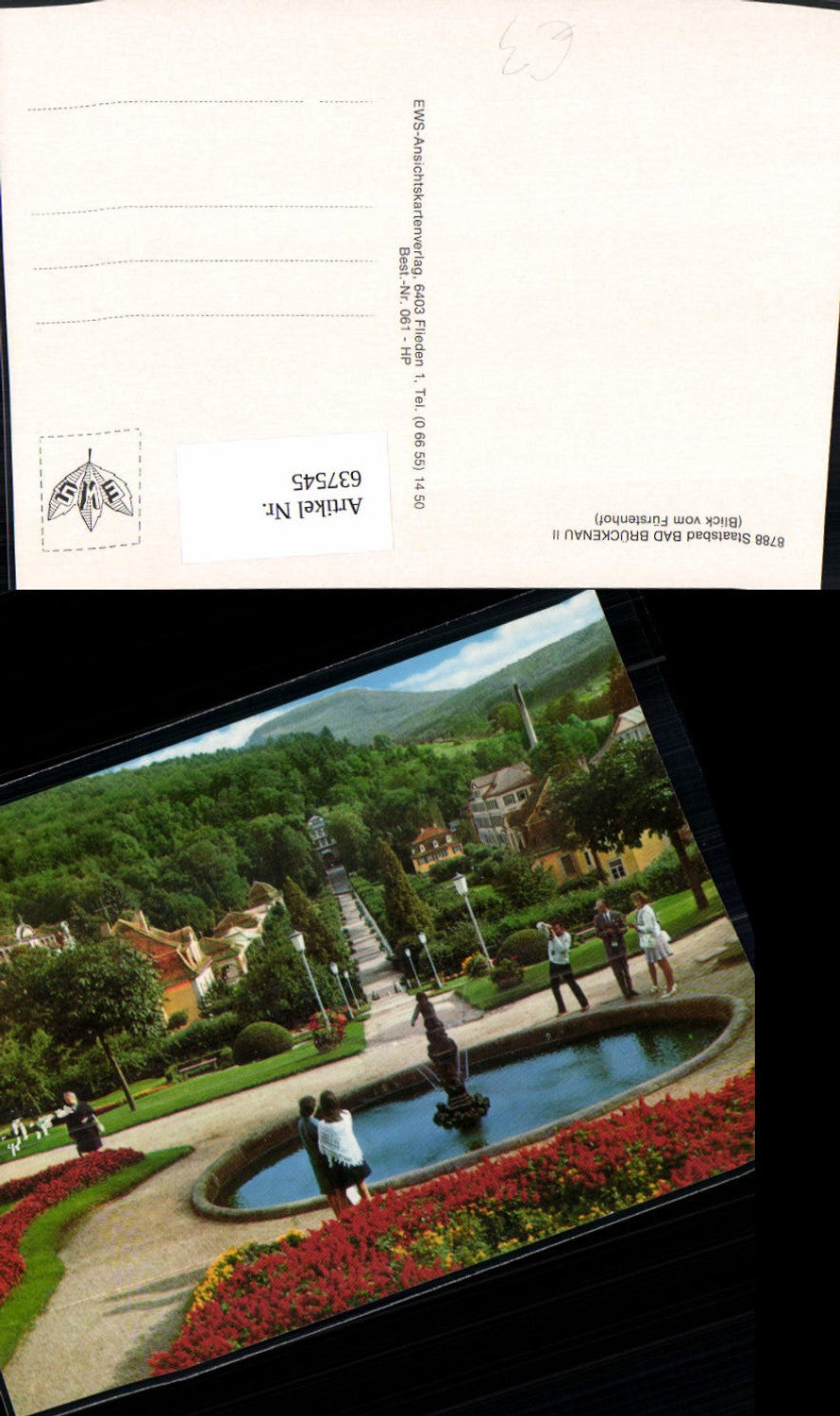 637545,Bad Brückenau Blick v. Fürstenhof