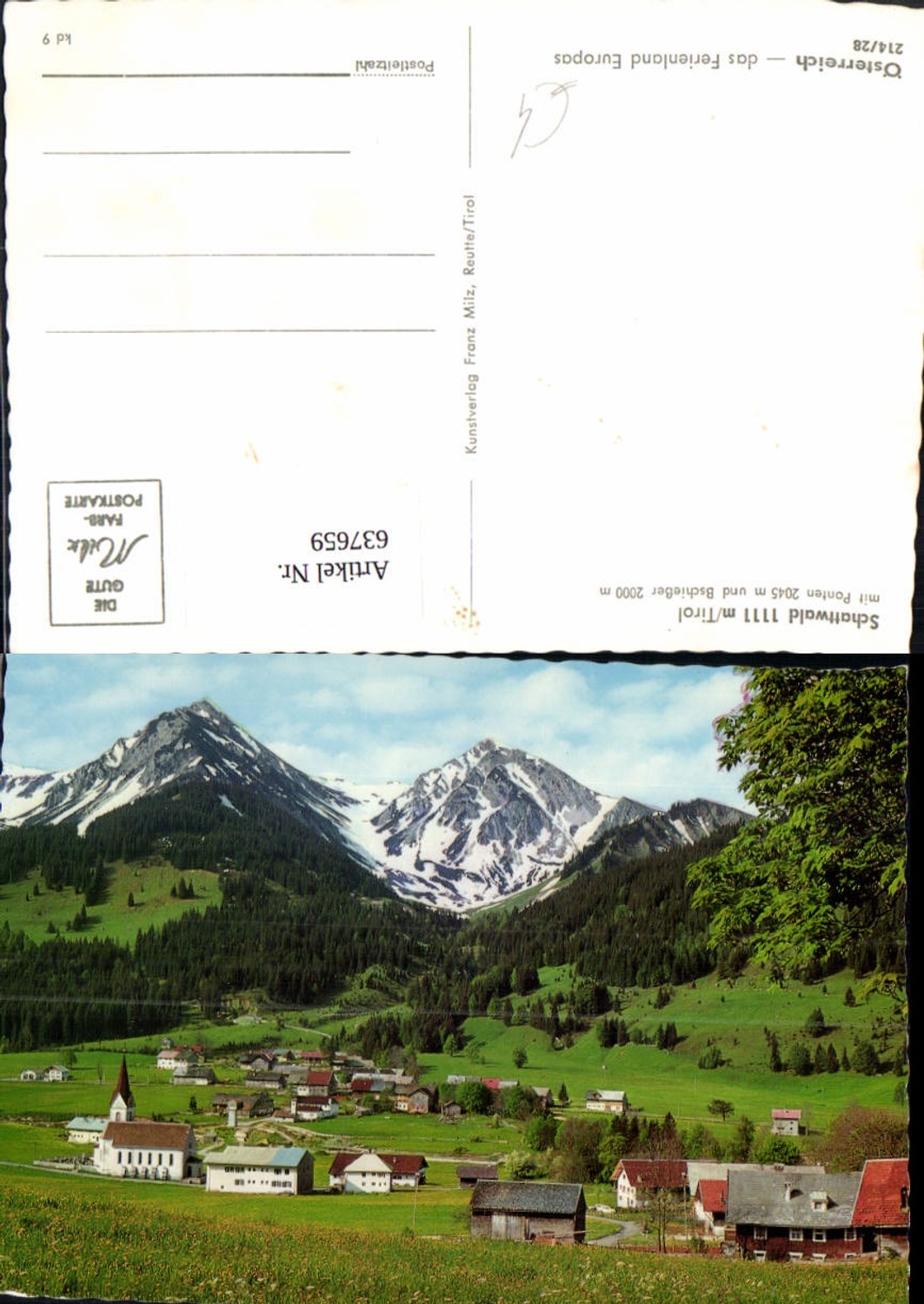 Alte Ansichtskarte – Old Postcard