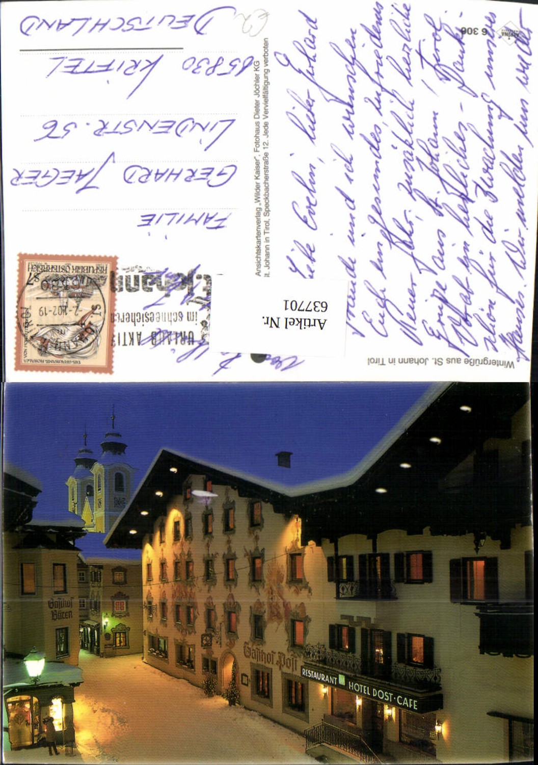 Alte Ansichtskarte – Old Postcard