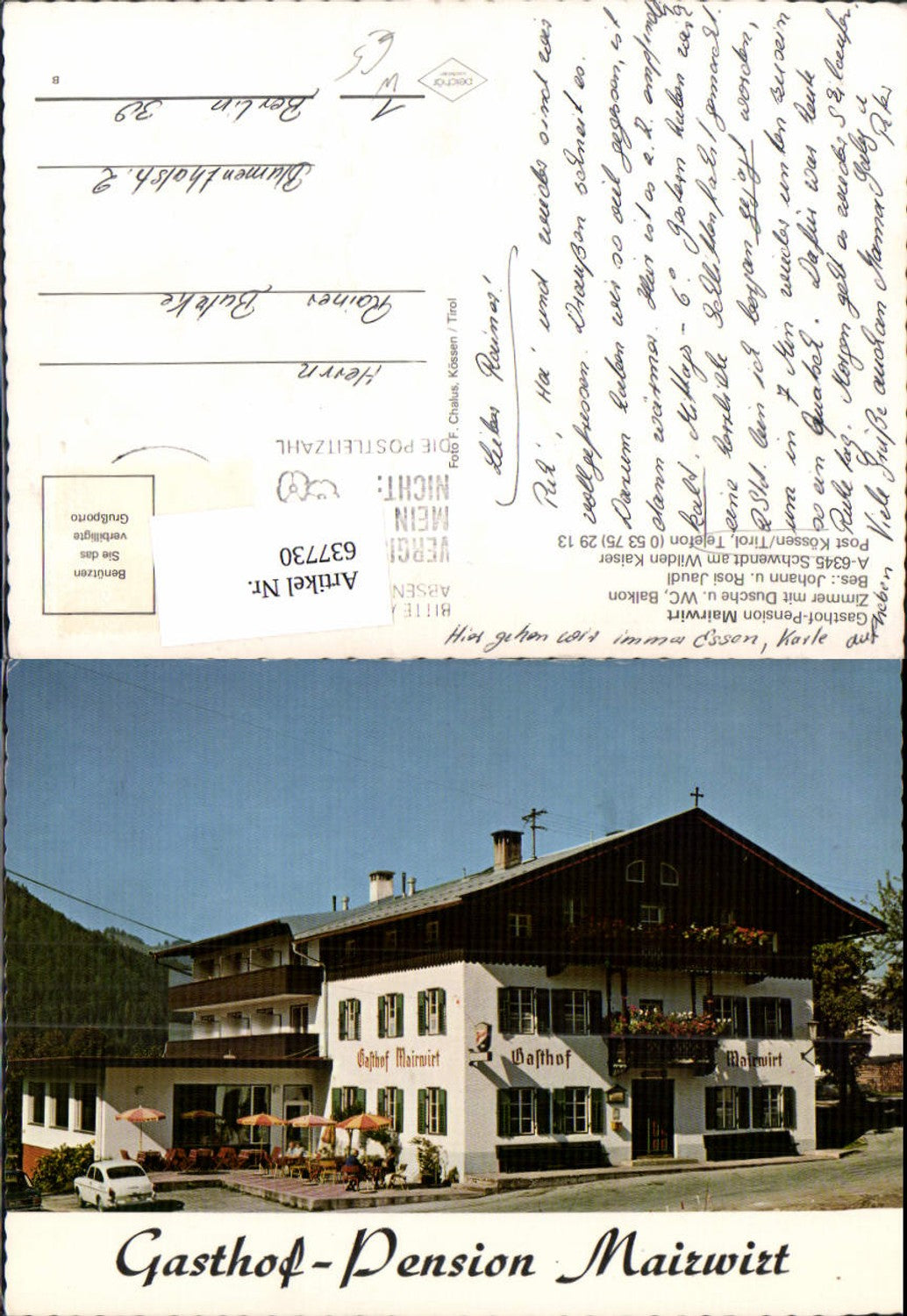 Alte Ansichtskarte – Old Postcard