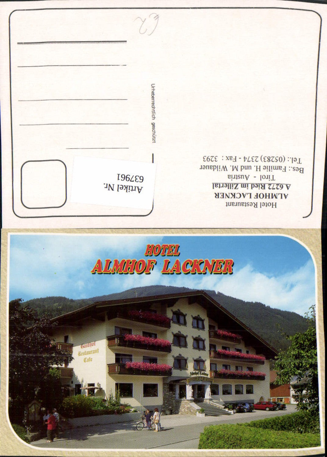 Alte Ansichtskarte – Old Postcard