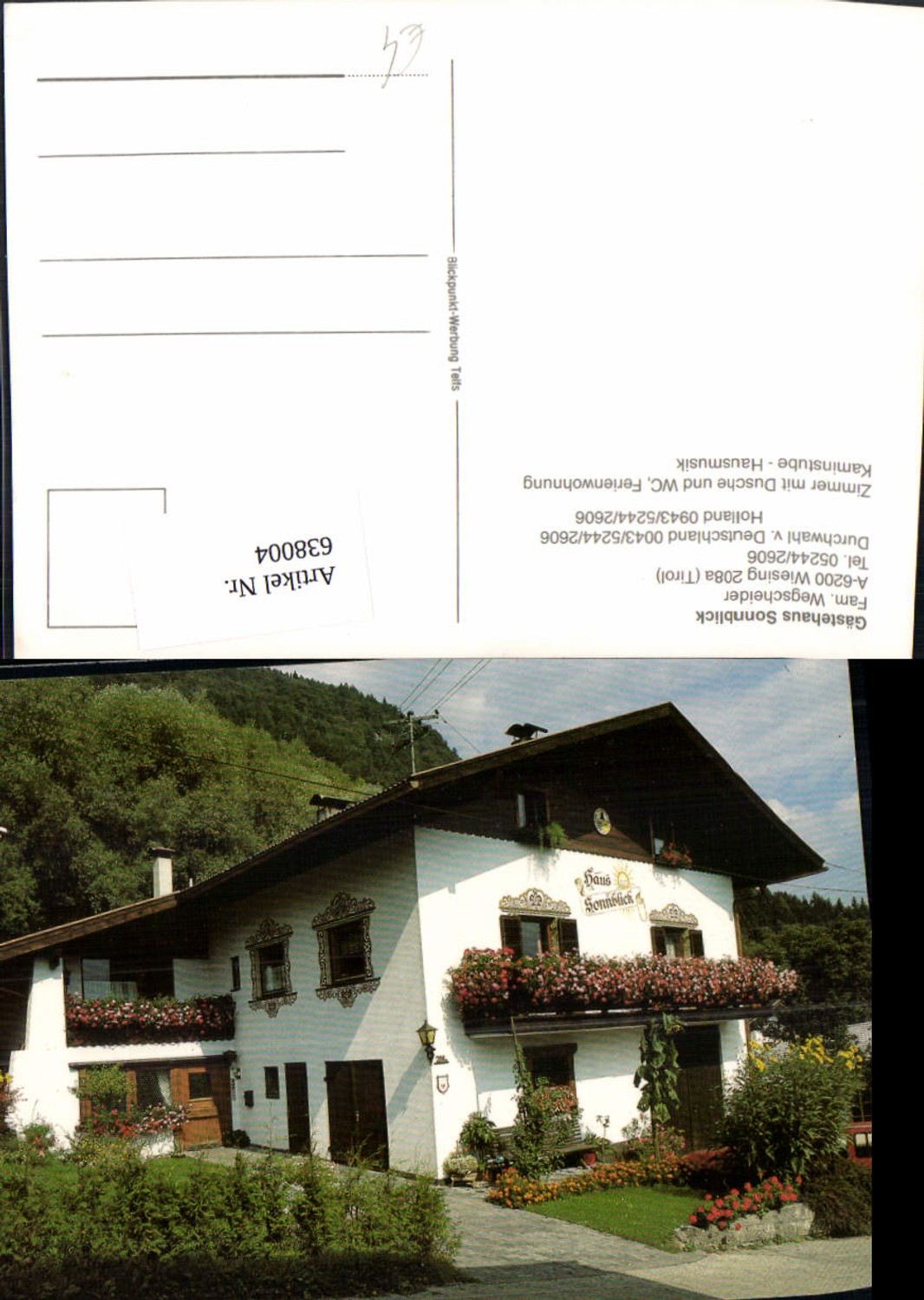 Alte Ansichtskarte – Old Postcard