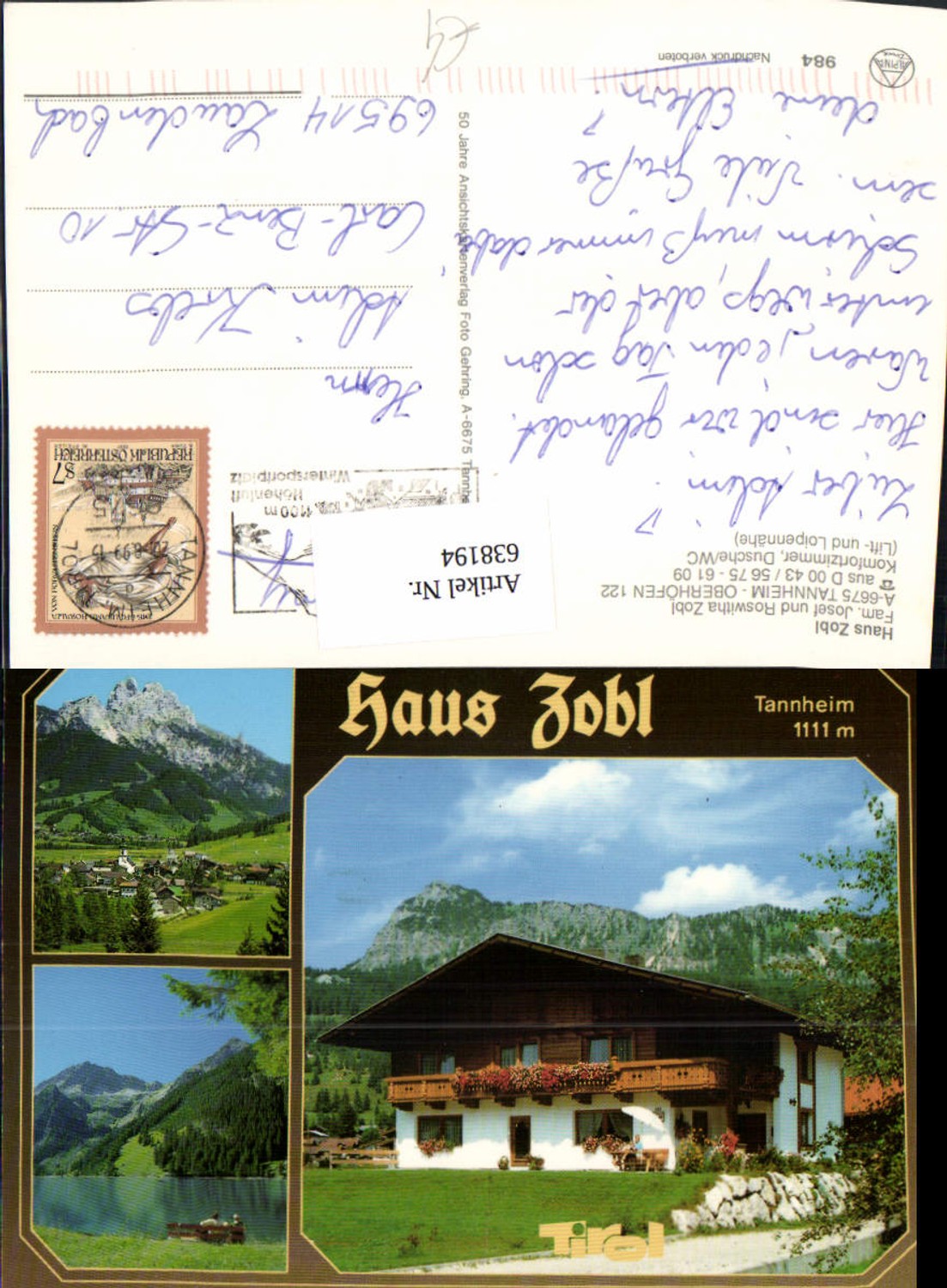 Alte Ansichtskarte – Old Postcard