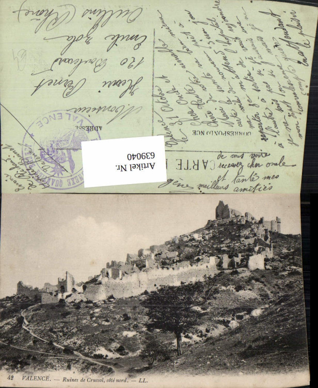 Rocher et ruines du château de Crussol (Page : 1 Rocher et ruines du château de Crussol (Page : 1