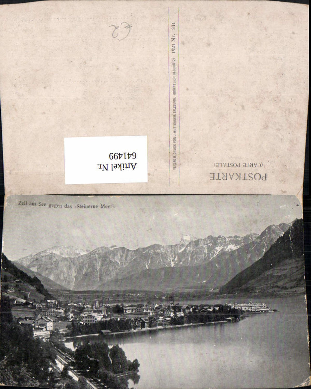 641499,Zell a. See geg. d. Steinerne Meer
