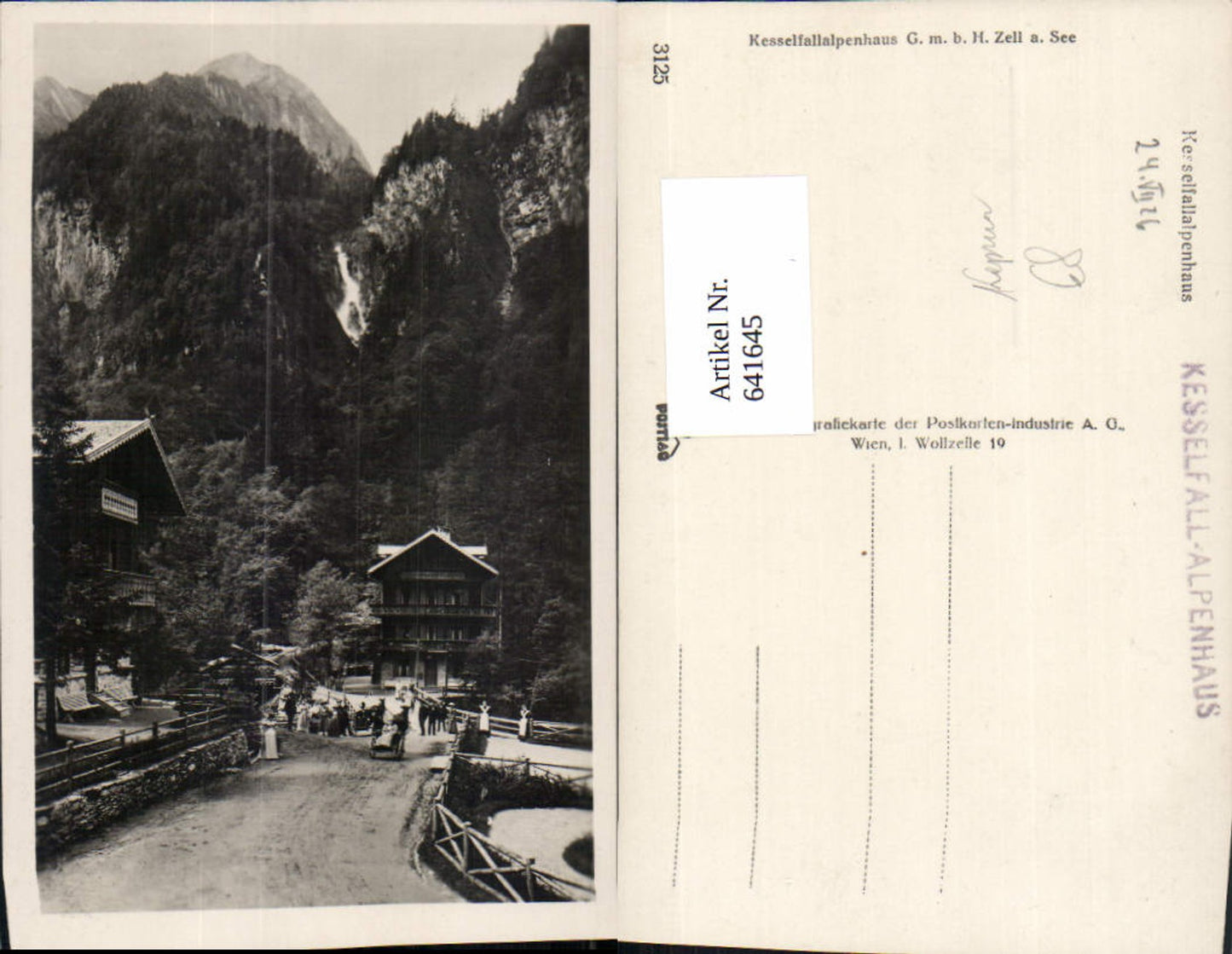 641645,Foto Ak Kaprun Kesselfallalpenhaus