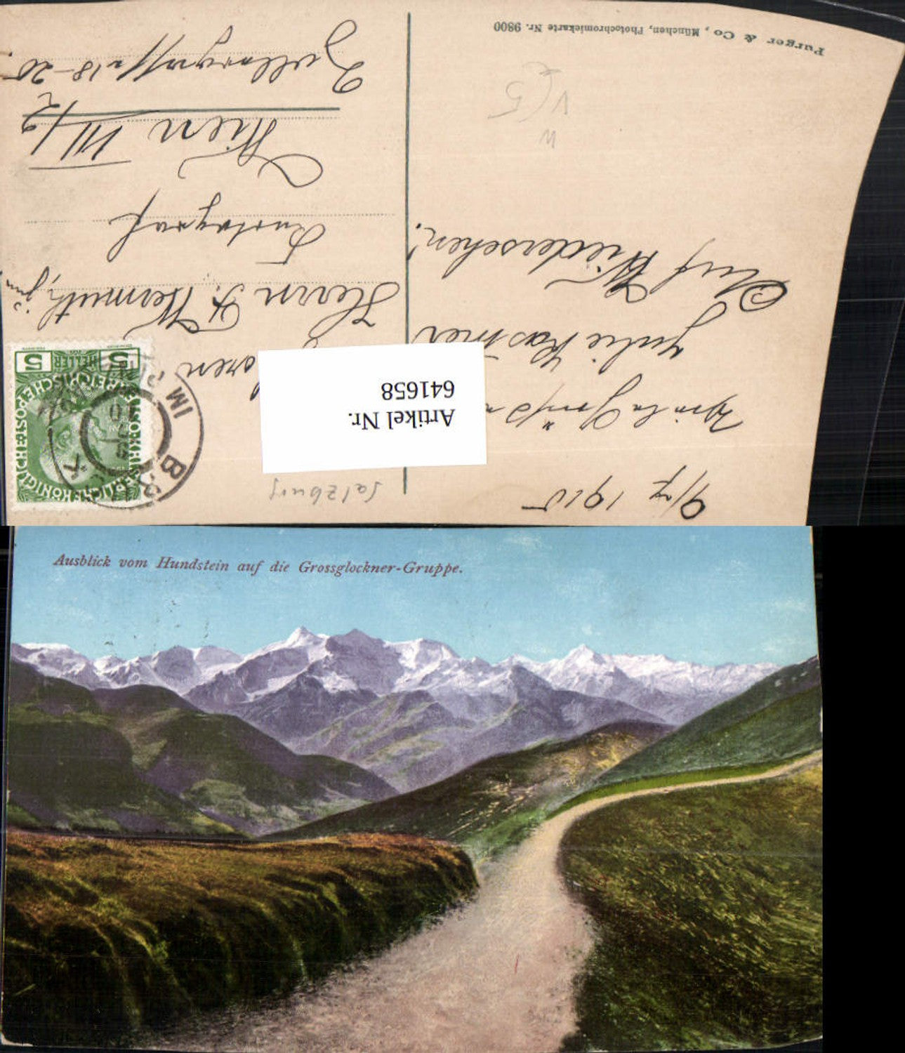 641658,Maria Alm Ausblick v. Hundstein a. d. Großglockner-Gruppe pub Purger Co 9800