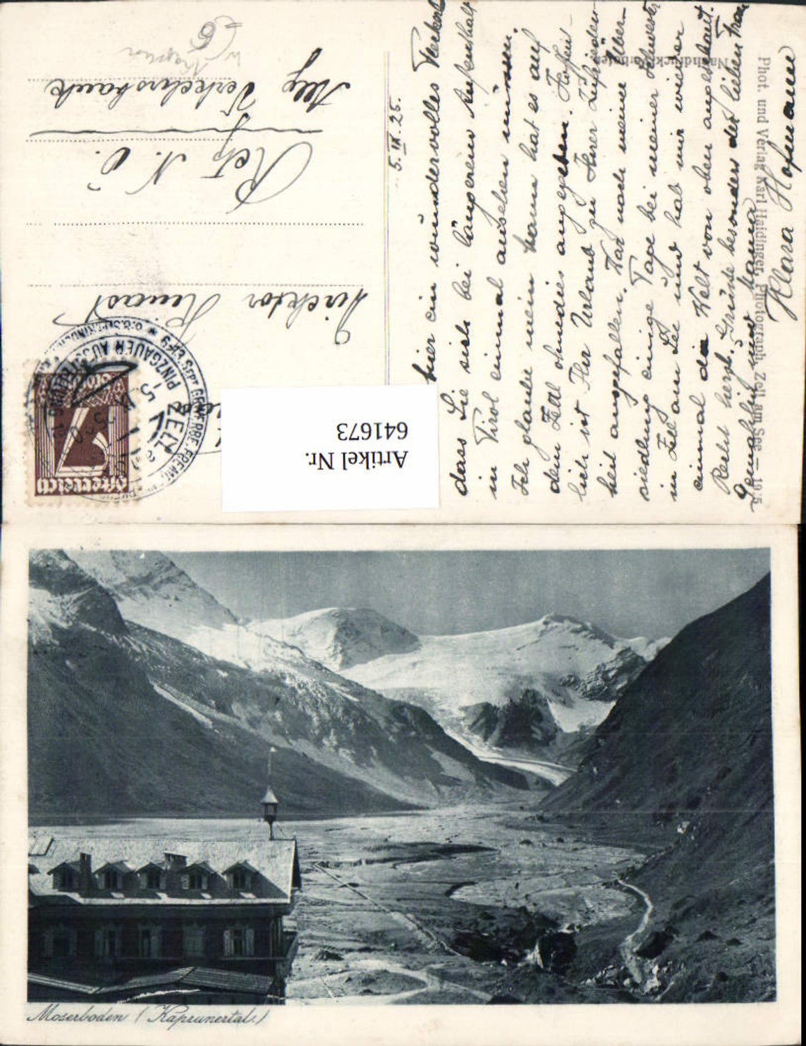 641673,Kaprun Moserboden Kaprunertal