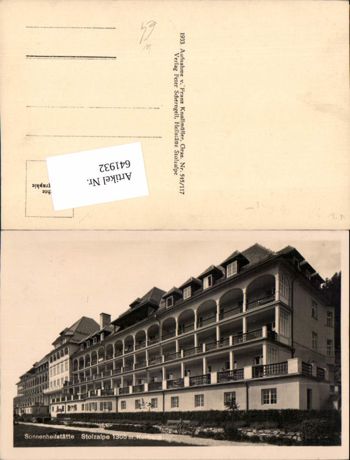 Alte Ansichtskarte – Old Postcard