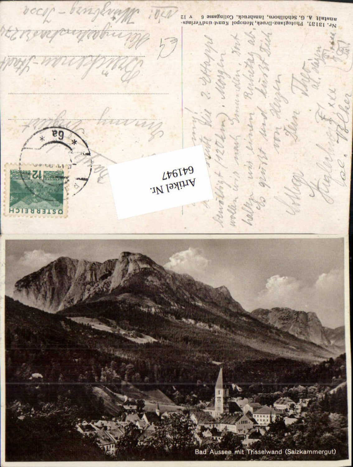 Alte Ansichtskarte – Old Postcard