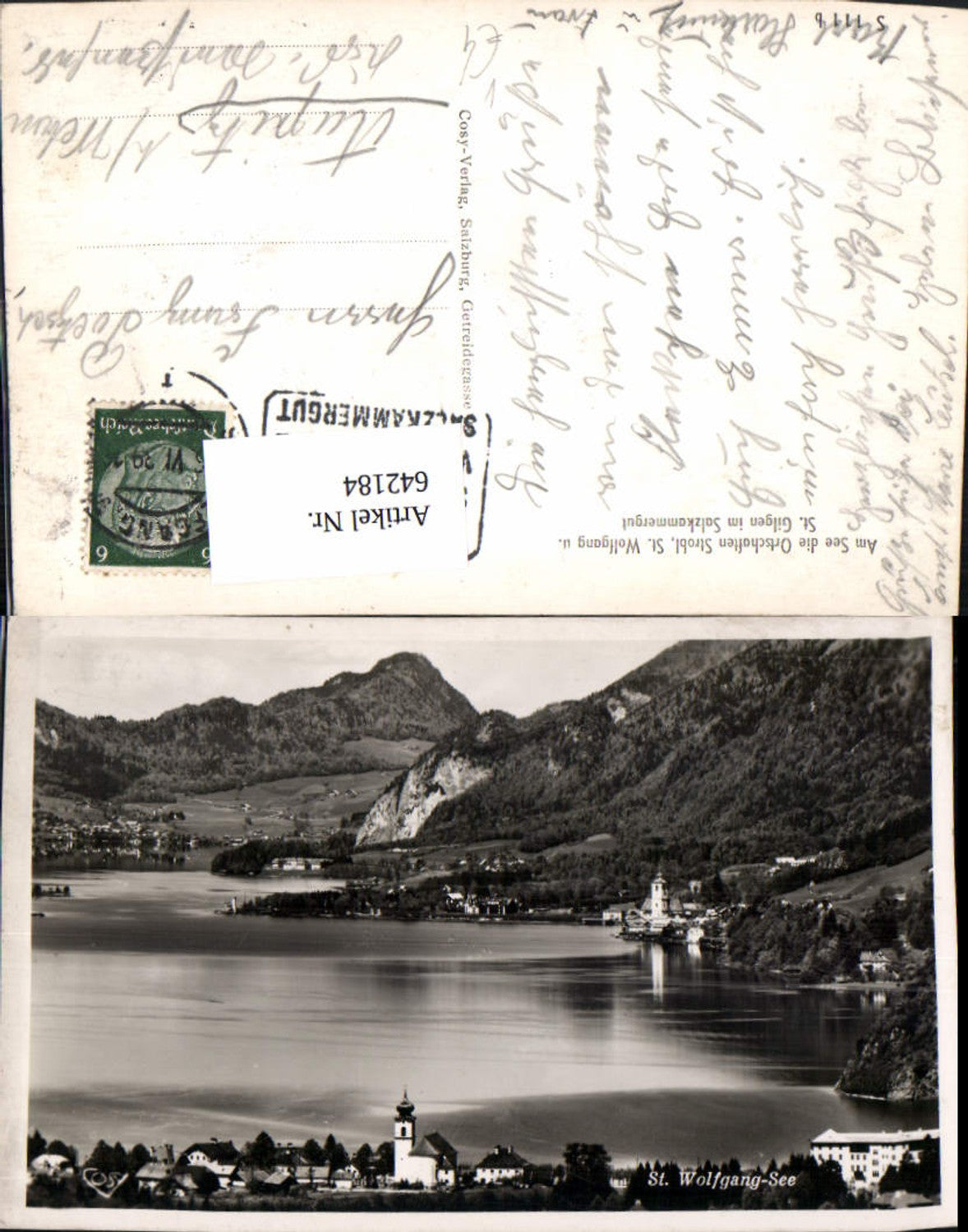 642184,Foto Ak St Wolfgang im Salzkammergut mit Strobl u. St. Gilgen pub Cosy