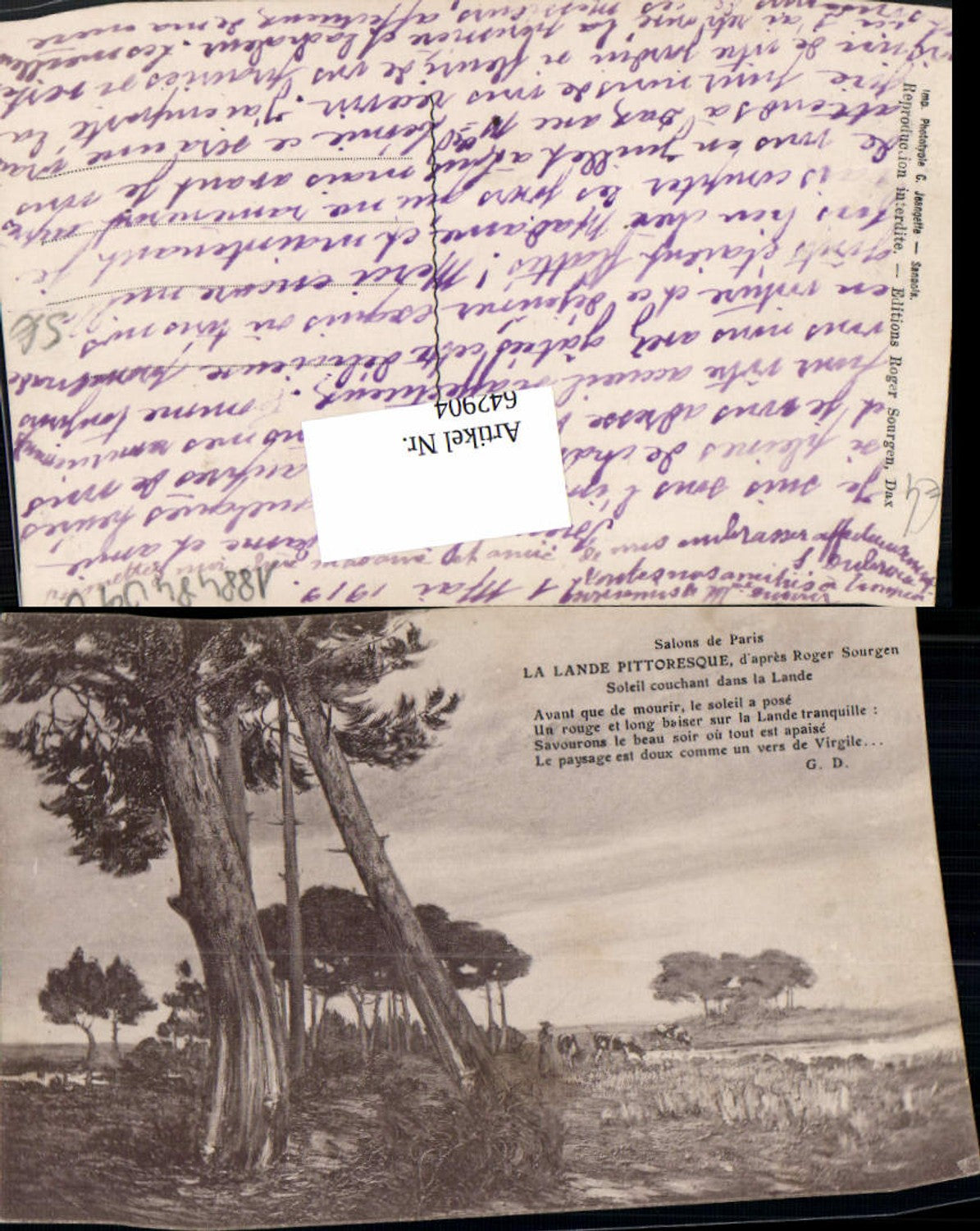 Alte Ansichtskarte – Old Postcard