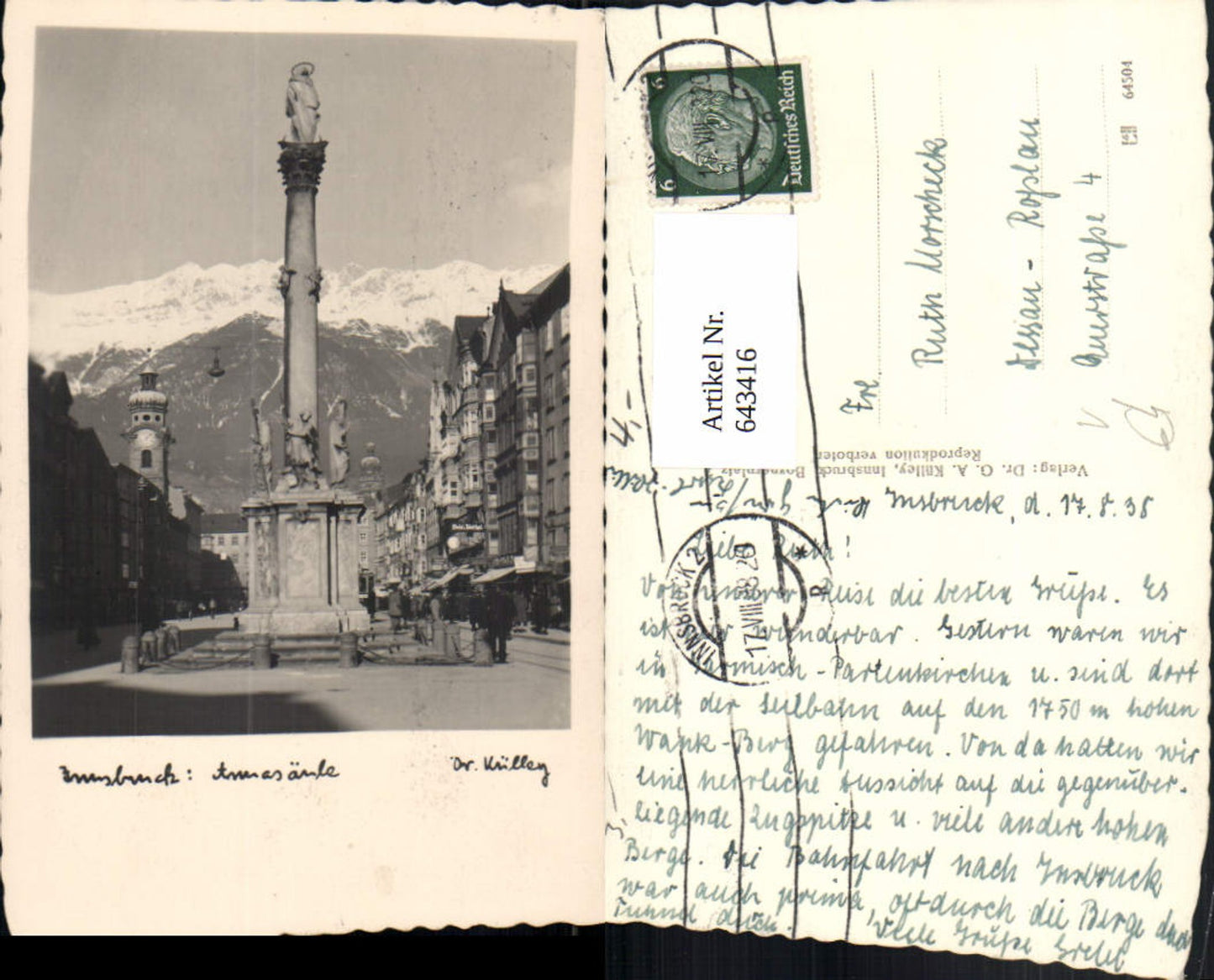 Alte Ansichtskarte – Old Postcard