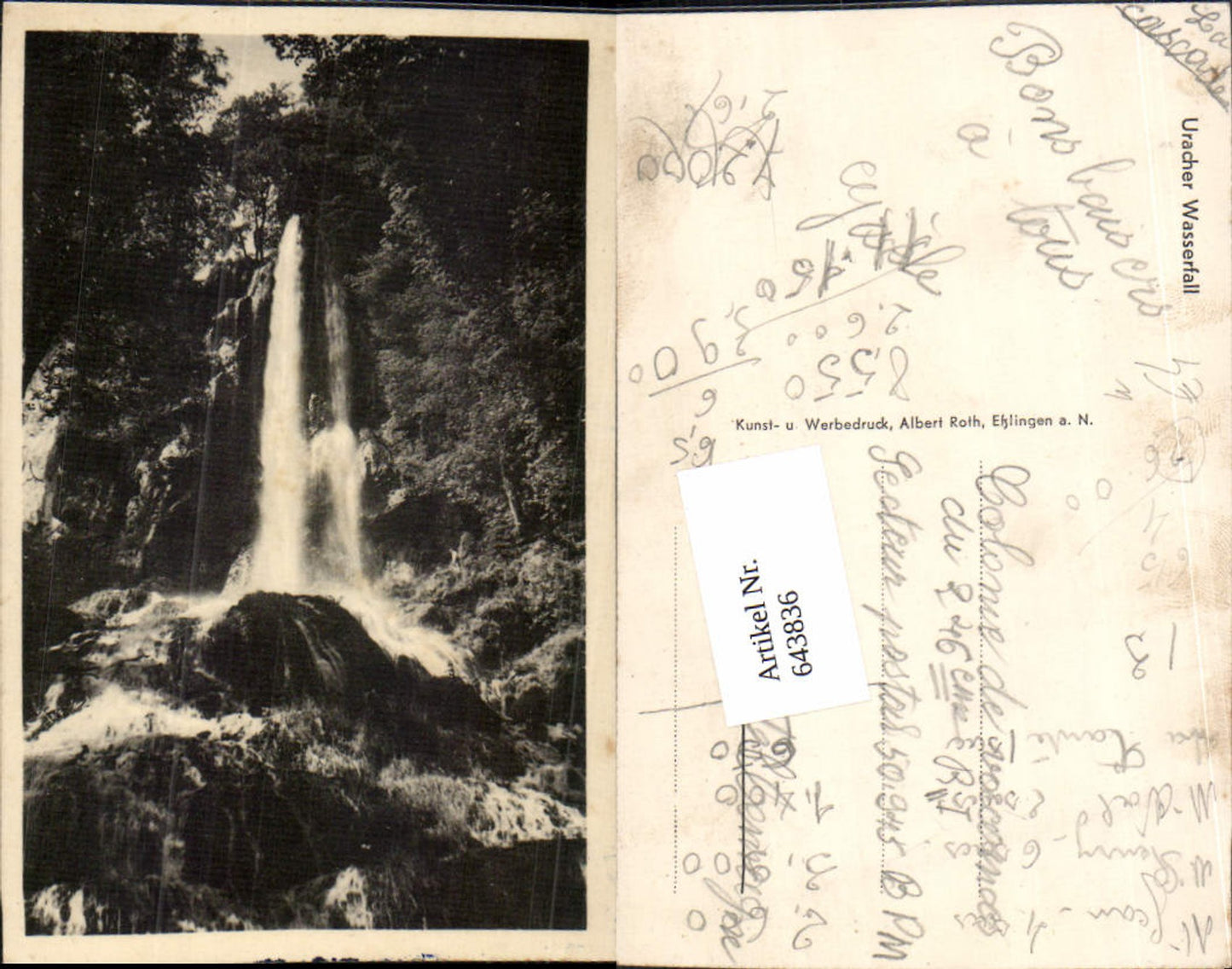 643836, Urach Waterfall Urach