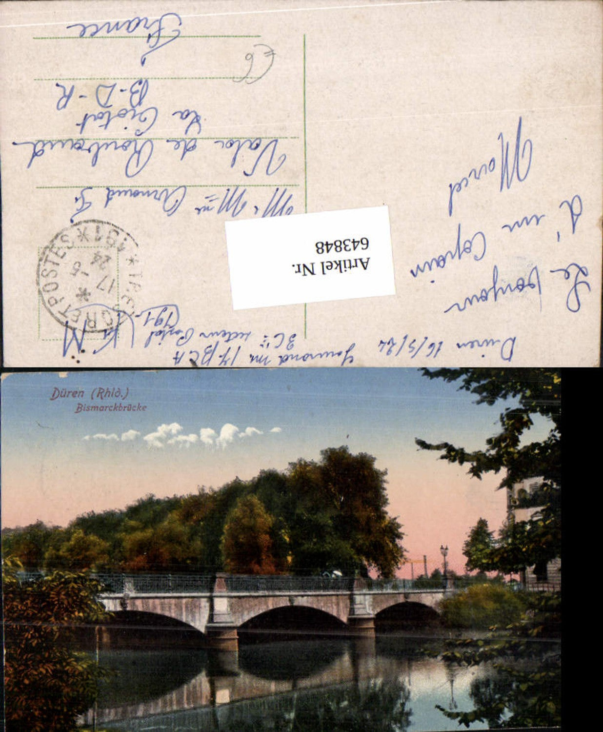 643848,Düren Rheinland Bismarckbrücke Brücke Bismarck
