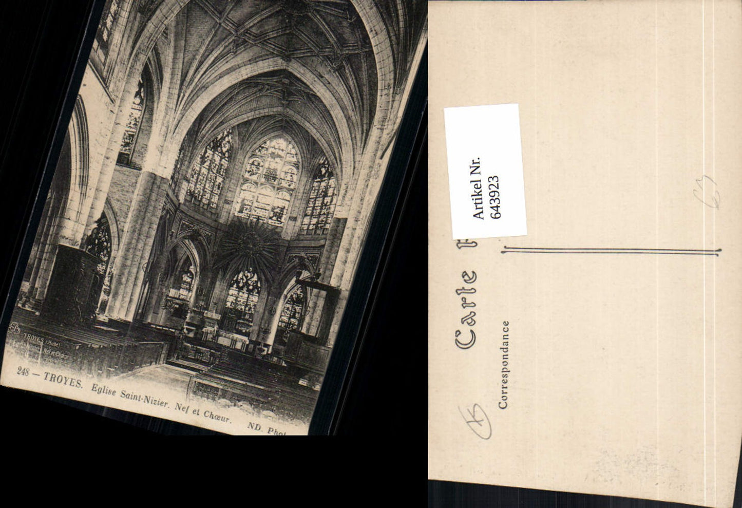 643923,Troyes Aube Eglise Saint Nizier