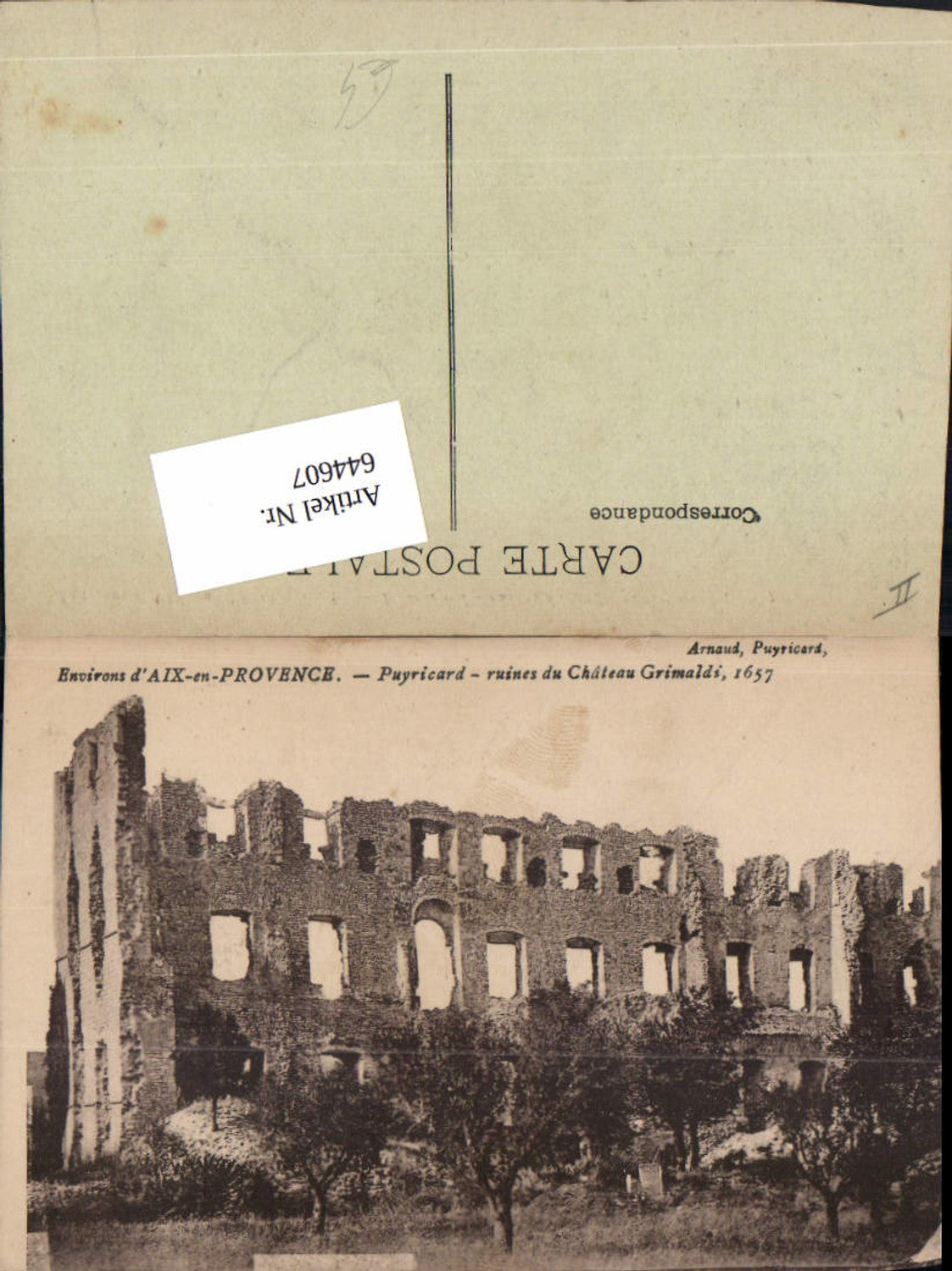 644607,Aix-en-Provence Bouches de Rhone Puyricard Chateau Grimaldi