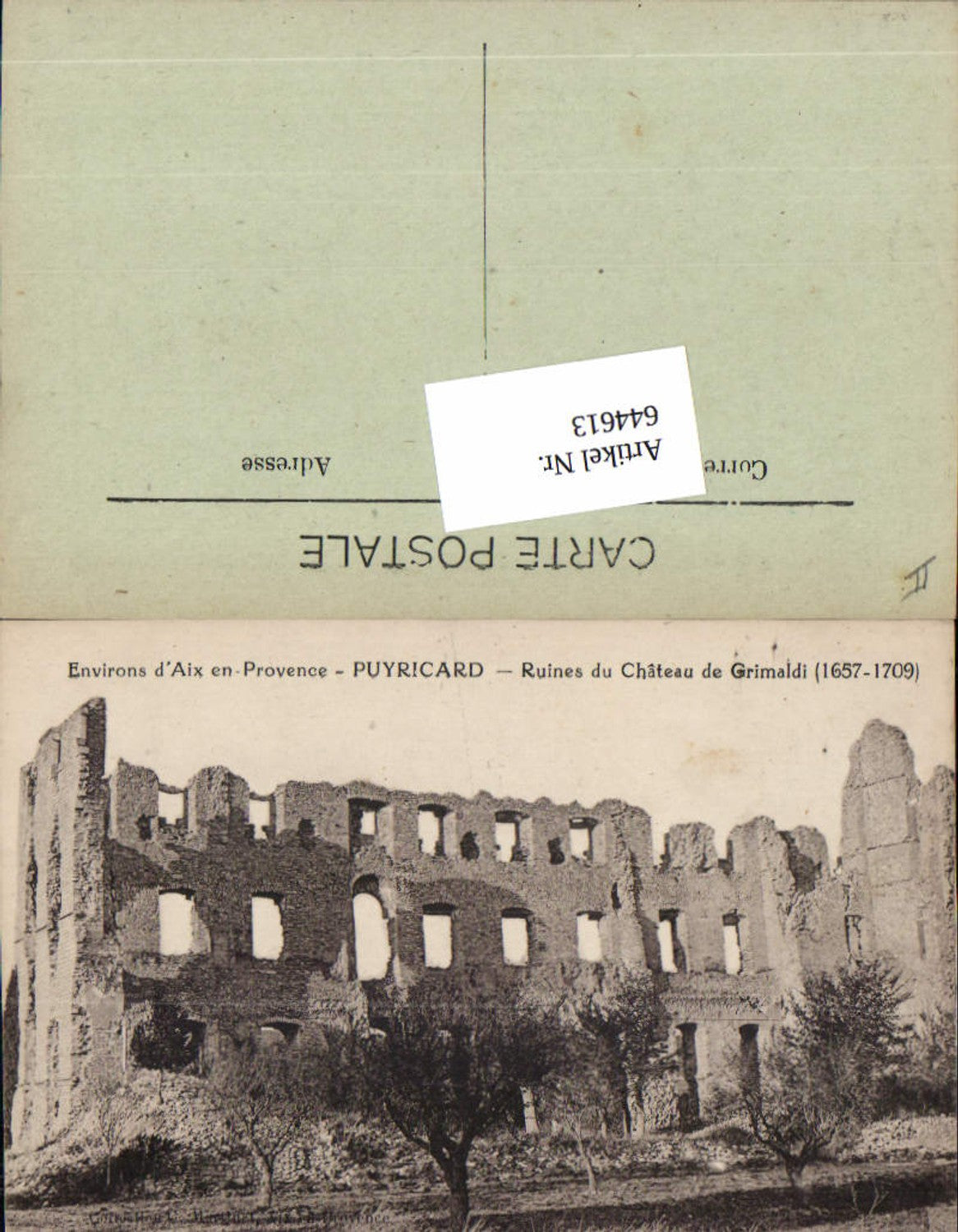 644613,Aix-en-Provence Bouches de Rhone Puyricard Chateau Grimaldi