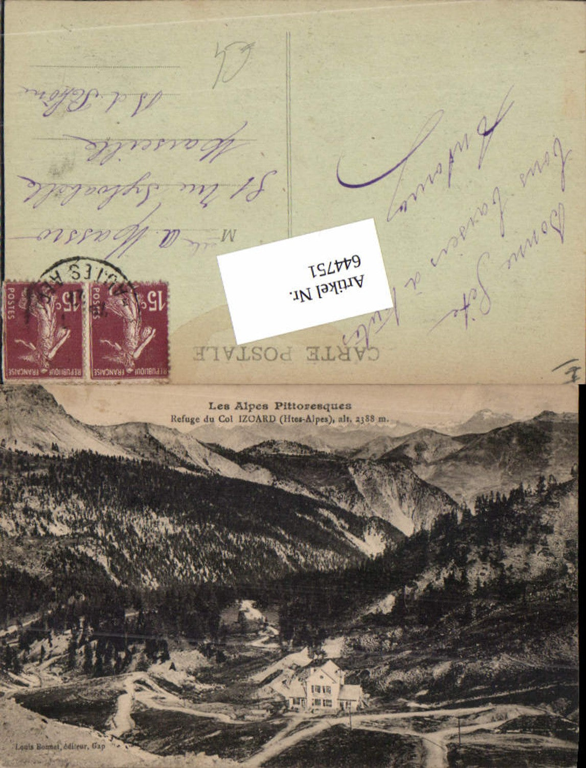 644751,Queyras Arvieux Briancon au refuge du Col Izoard