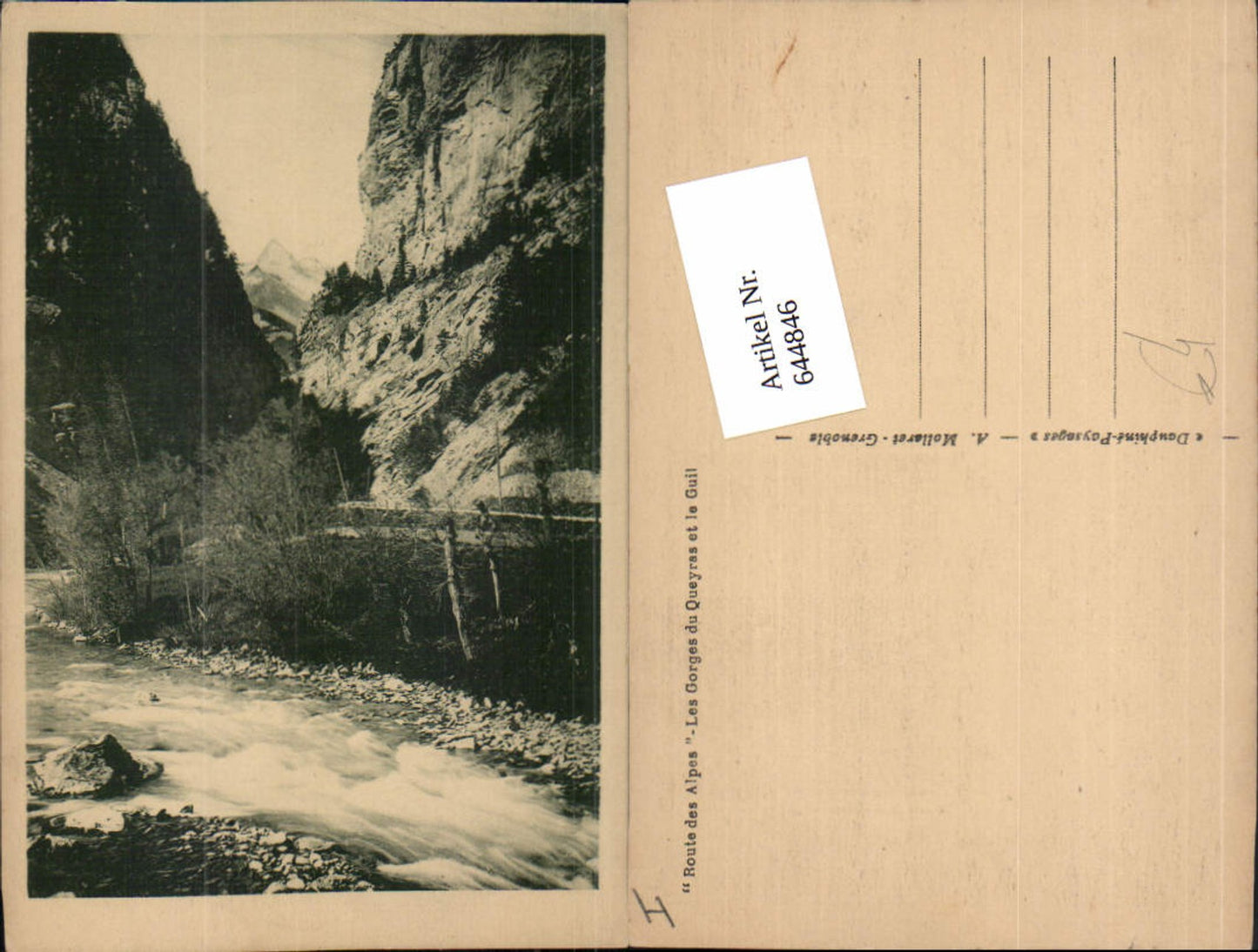 644846,Queyras Arvieux Les Gorges de la La Chapelle Hautes Alpes Briancon