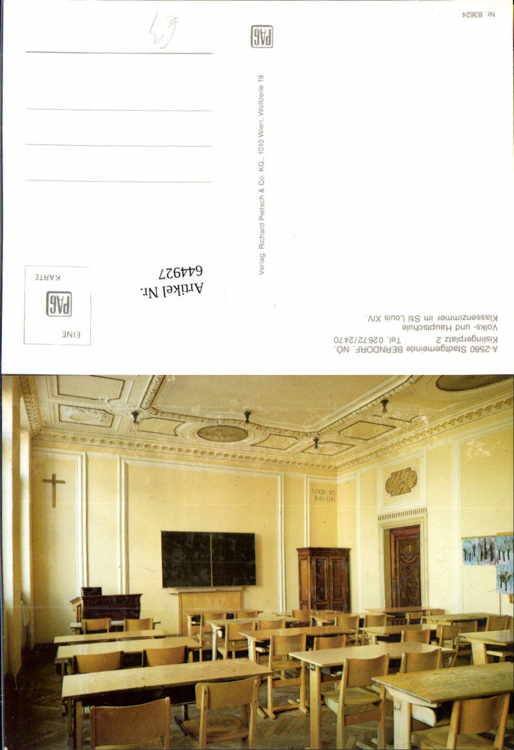 644927,Berndorf an der Triesting Schule Klassenzimmer